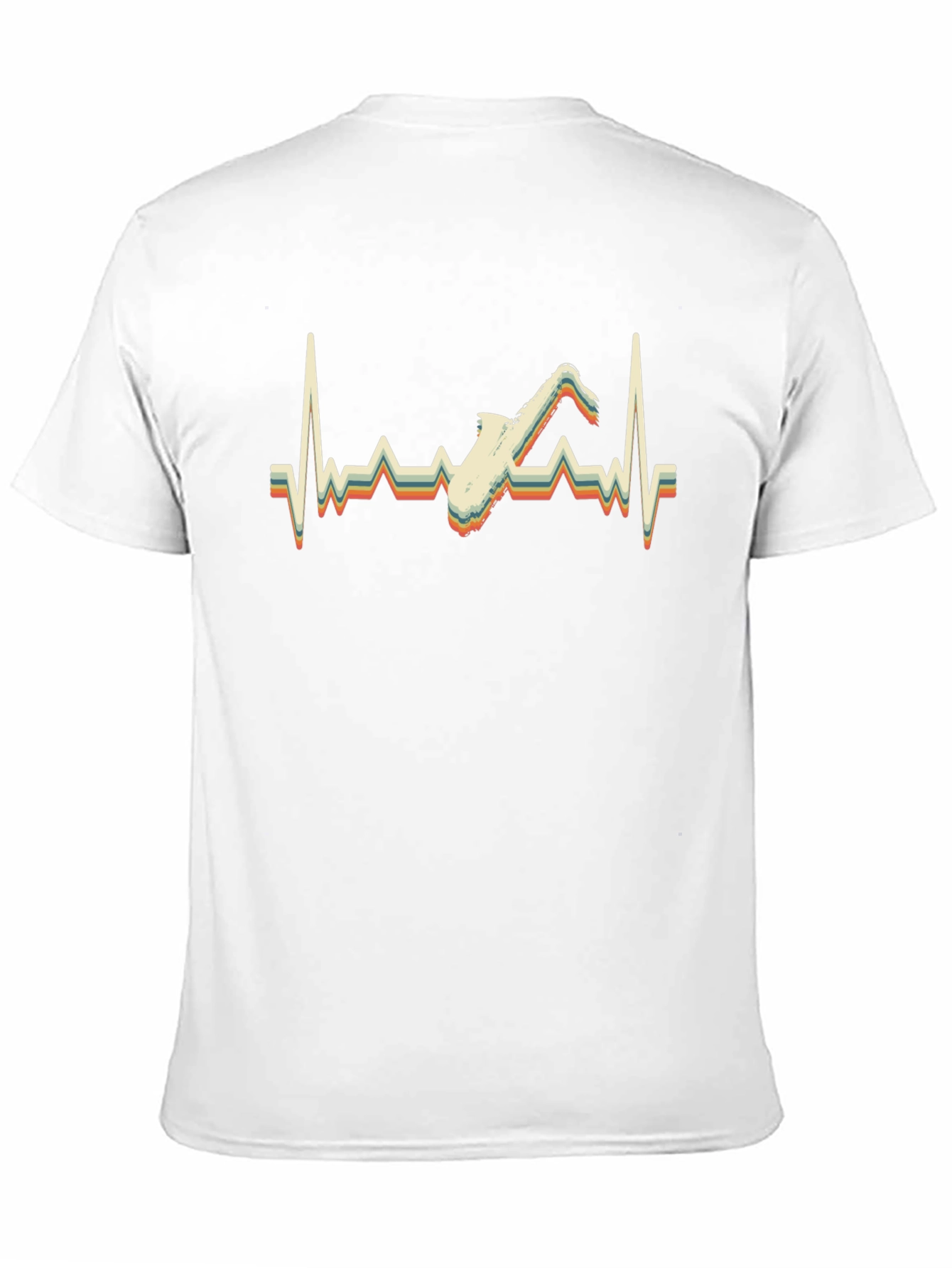 Saxophone Heartbeat Retro T-Shirt