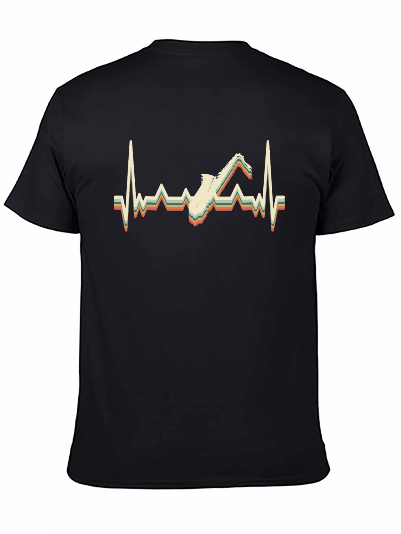 Saxophone Heartbeat Retro T-Shirt