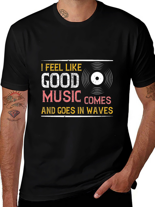 Music Lovers Graphic Tee - Good Music Comes in Waves