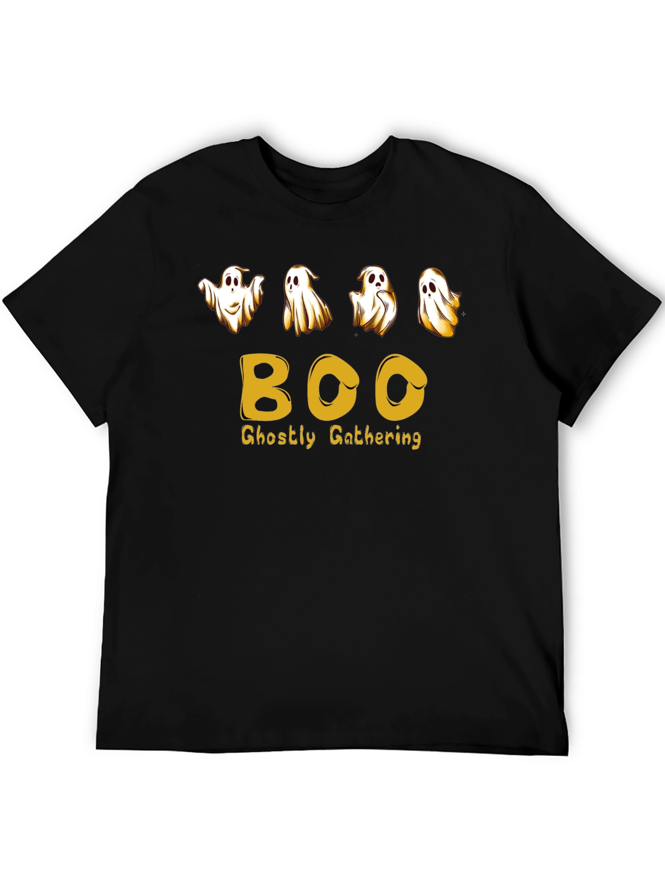Halloween Ghostly Gathering Black T-Shirt