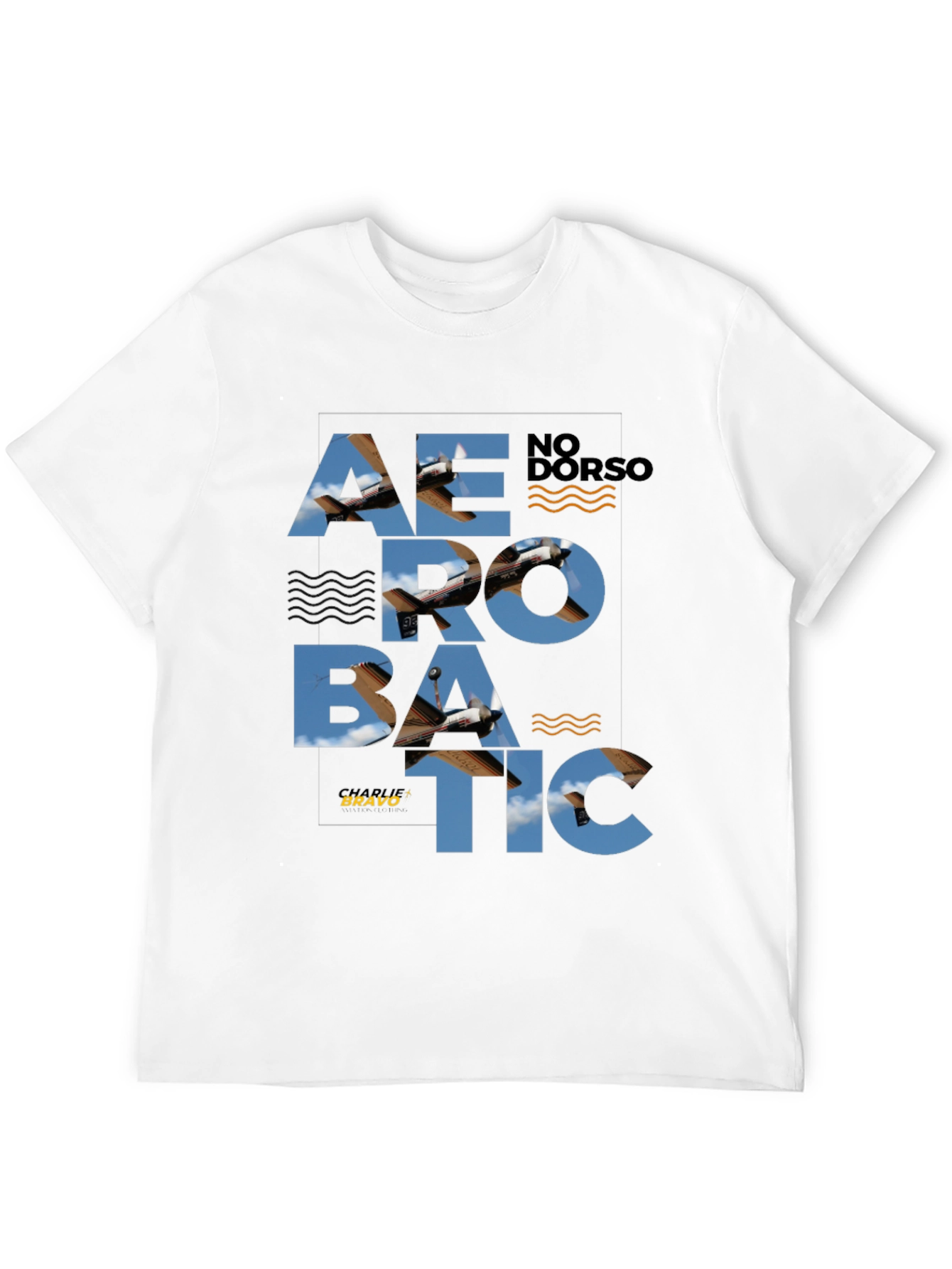 Aerobatic Airplane Graphic Tee - Stylish Black T-Shirt