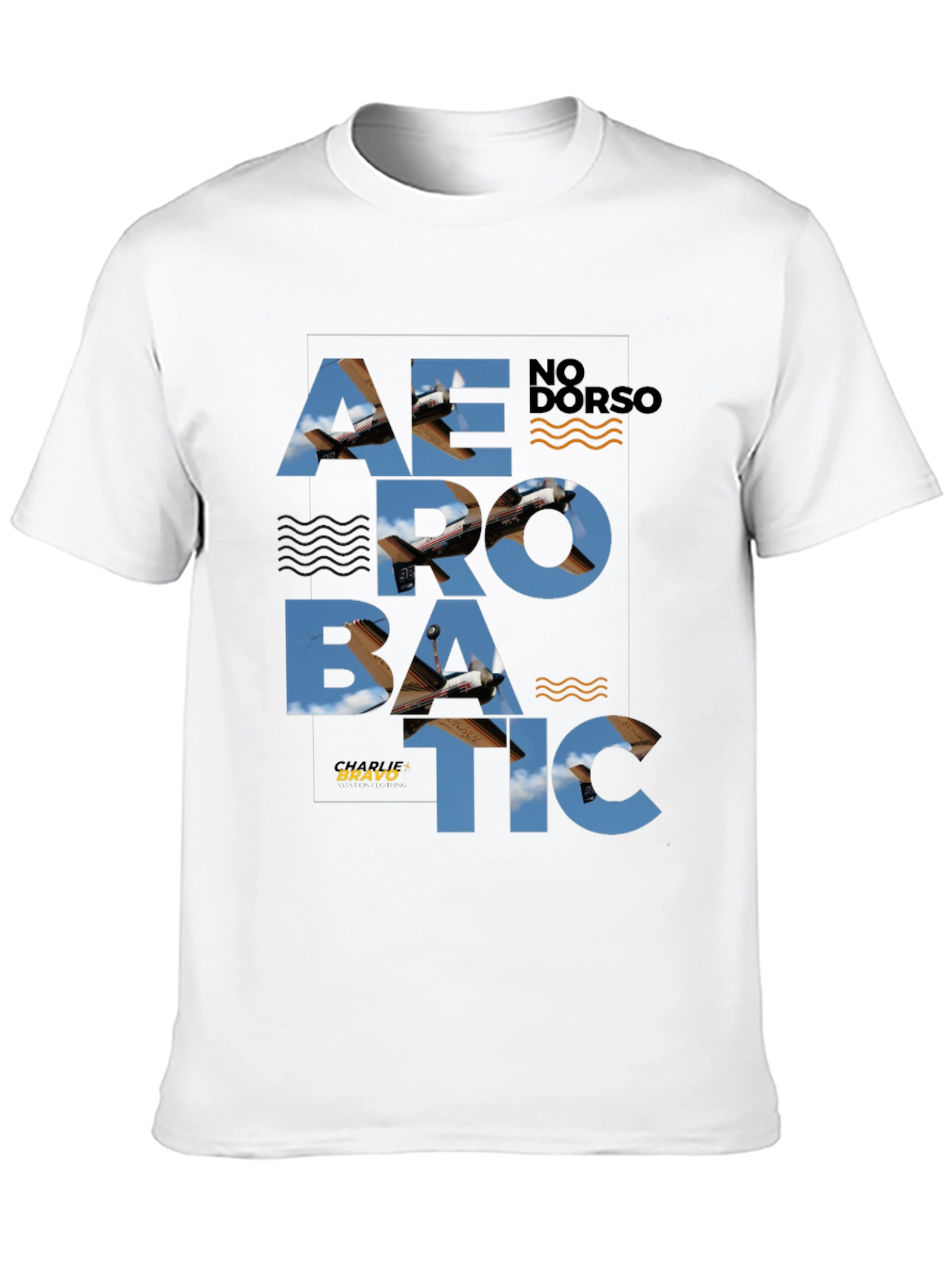 Aerobatic Airplane Graphic Tee - Stylish Black T-Shirt