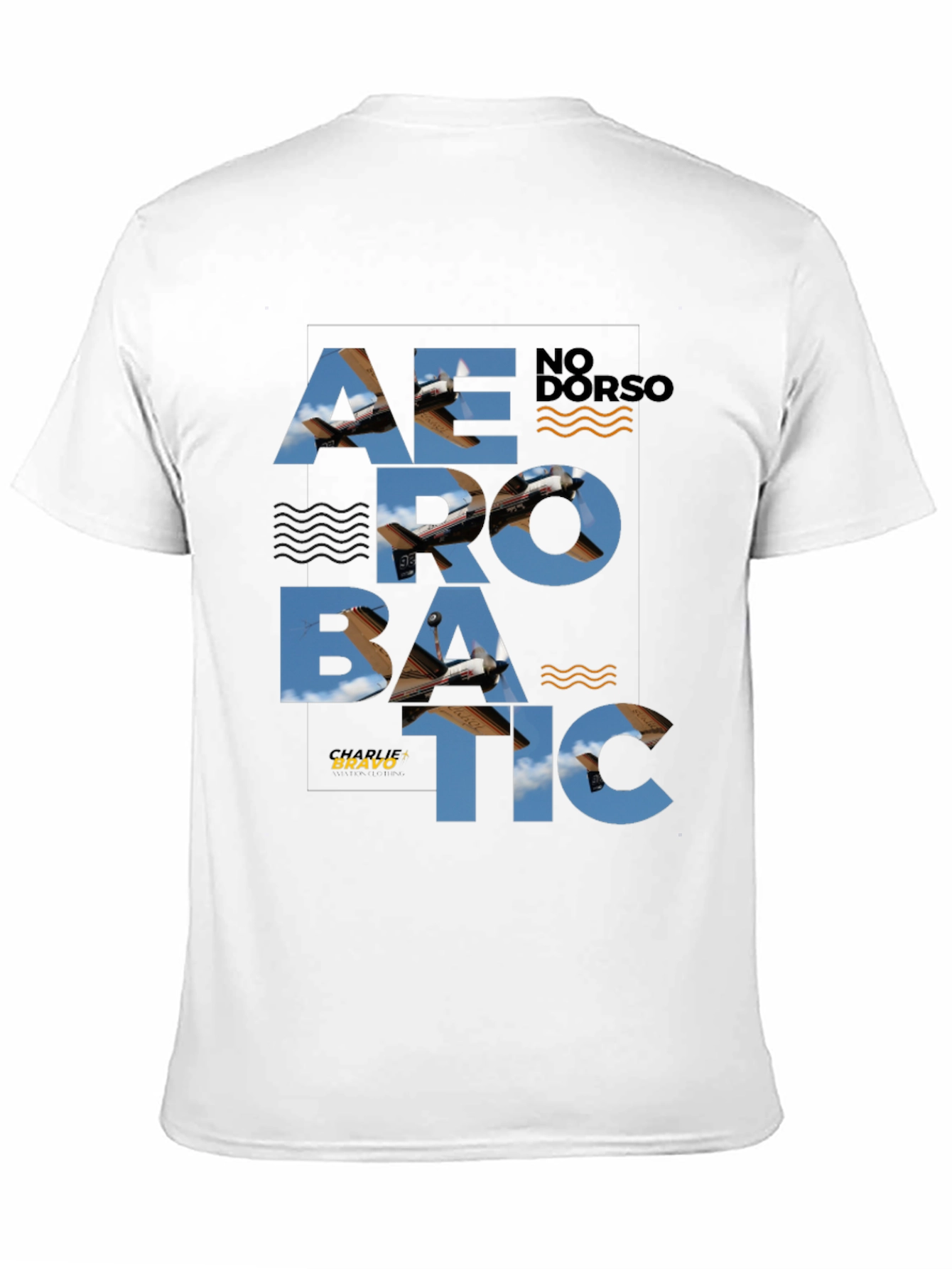 Aerobatic Airplane Graphic Tee - Stylish Black T-Shirt