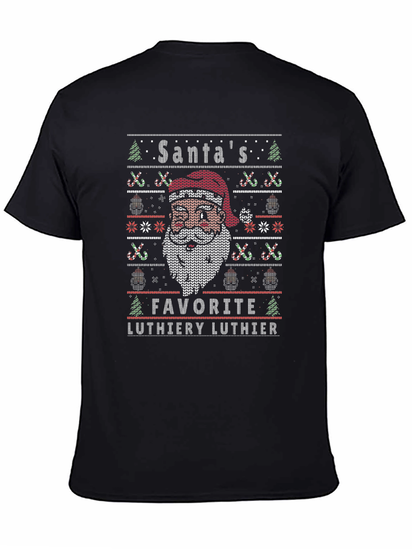 Santas Favorite Luthier Ugly Christmas Sweater T-Shirt
