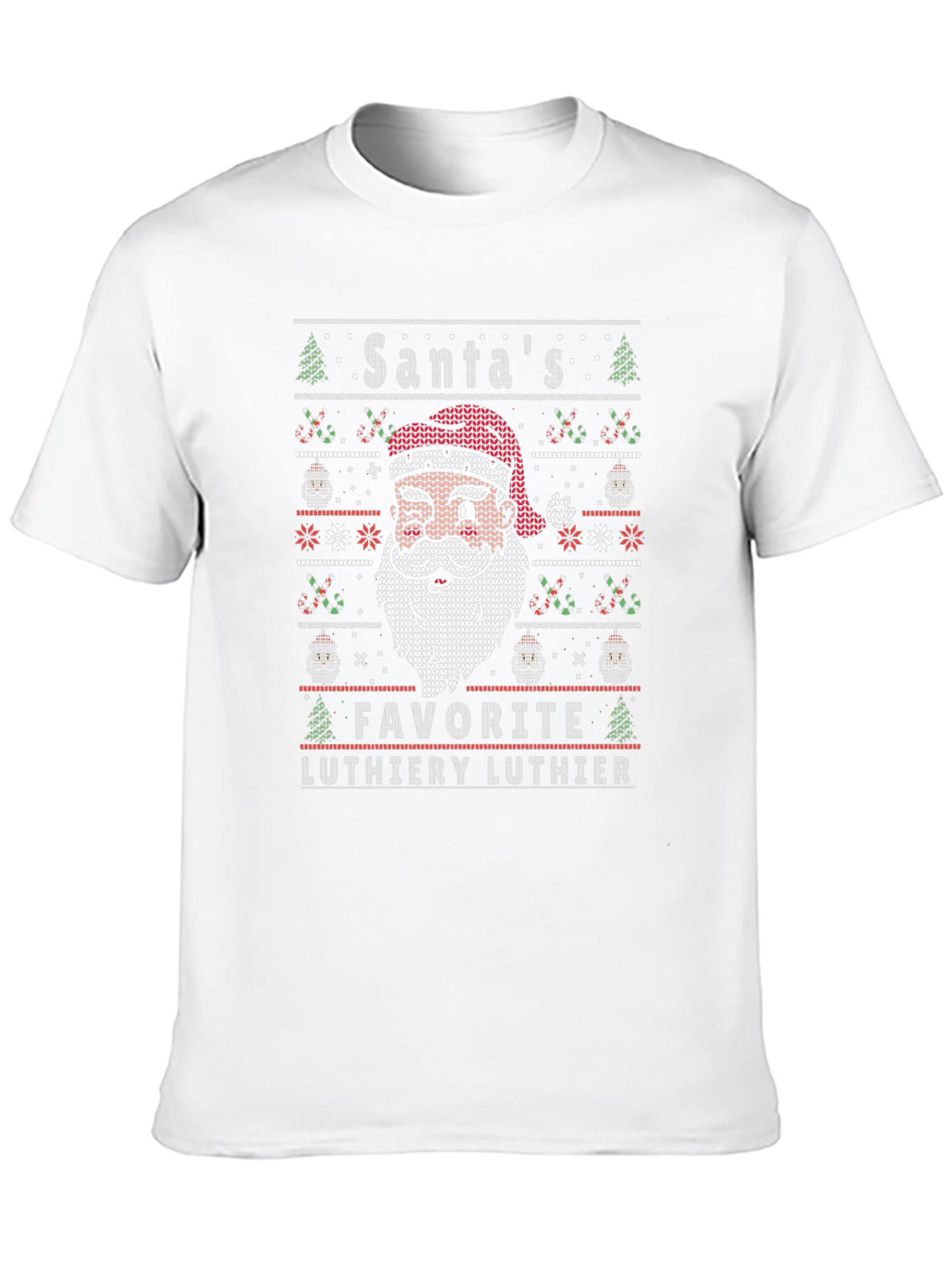 Santas Favorite Luthier Ugly Christmas Sweater T-Shirt