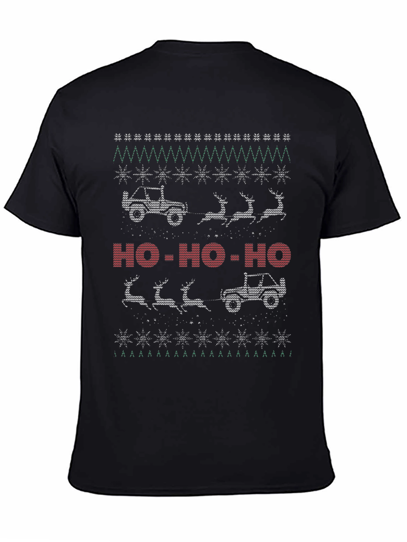 Christmas Jeep Reindeer T-Shirt Holiday Gift