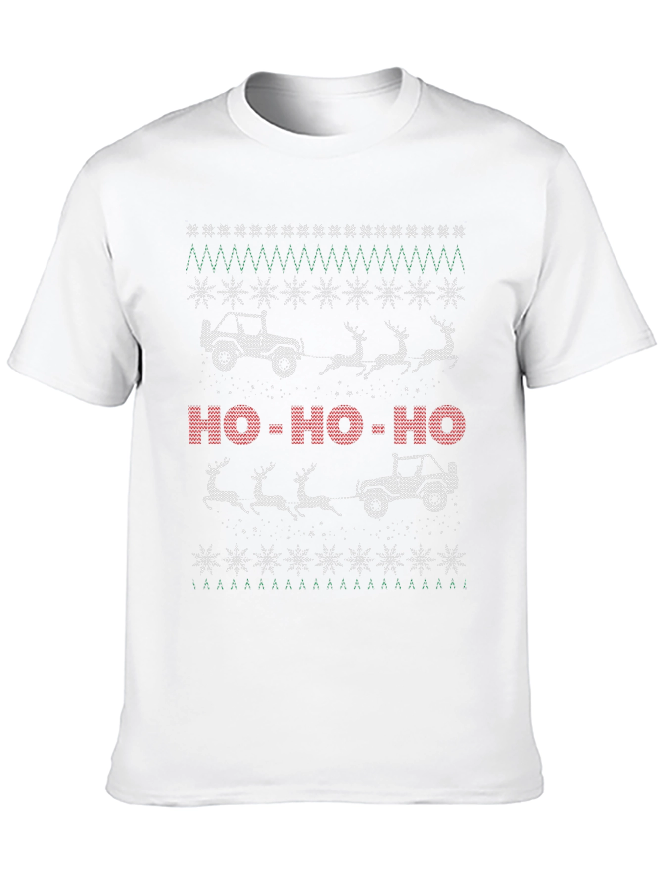 Christmas Jeep Reindeer T-Shirt Holiday Gift