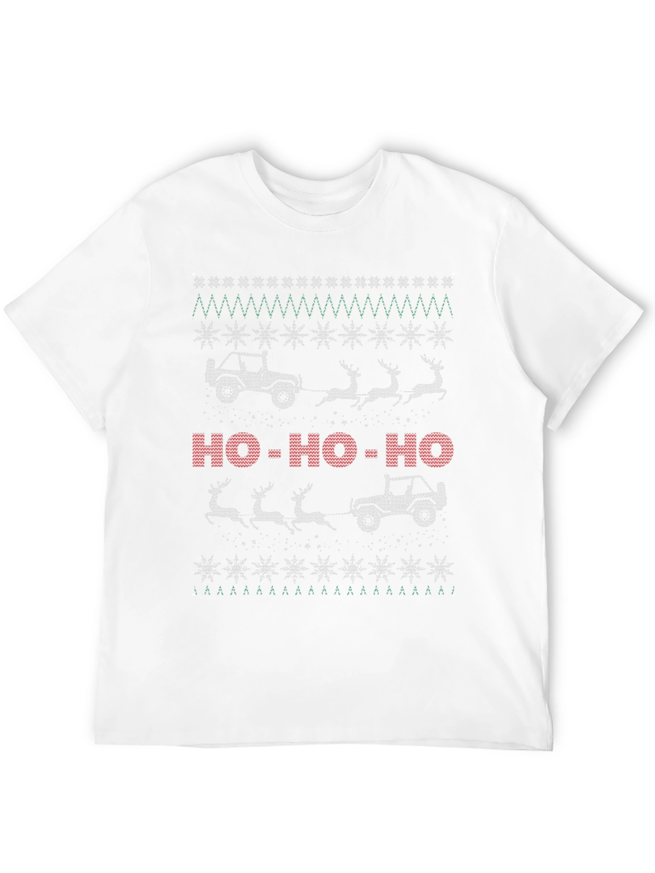 Christmas Jeep Reindeer T-Shirt Holiday Gift