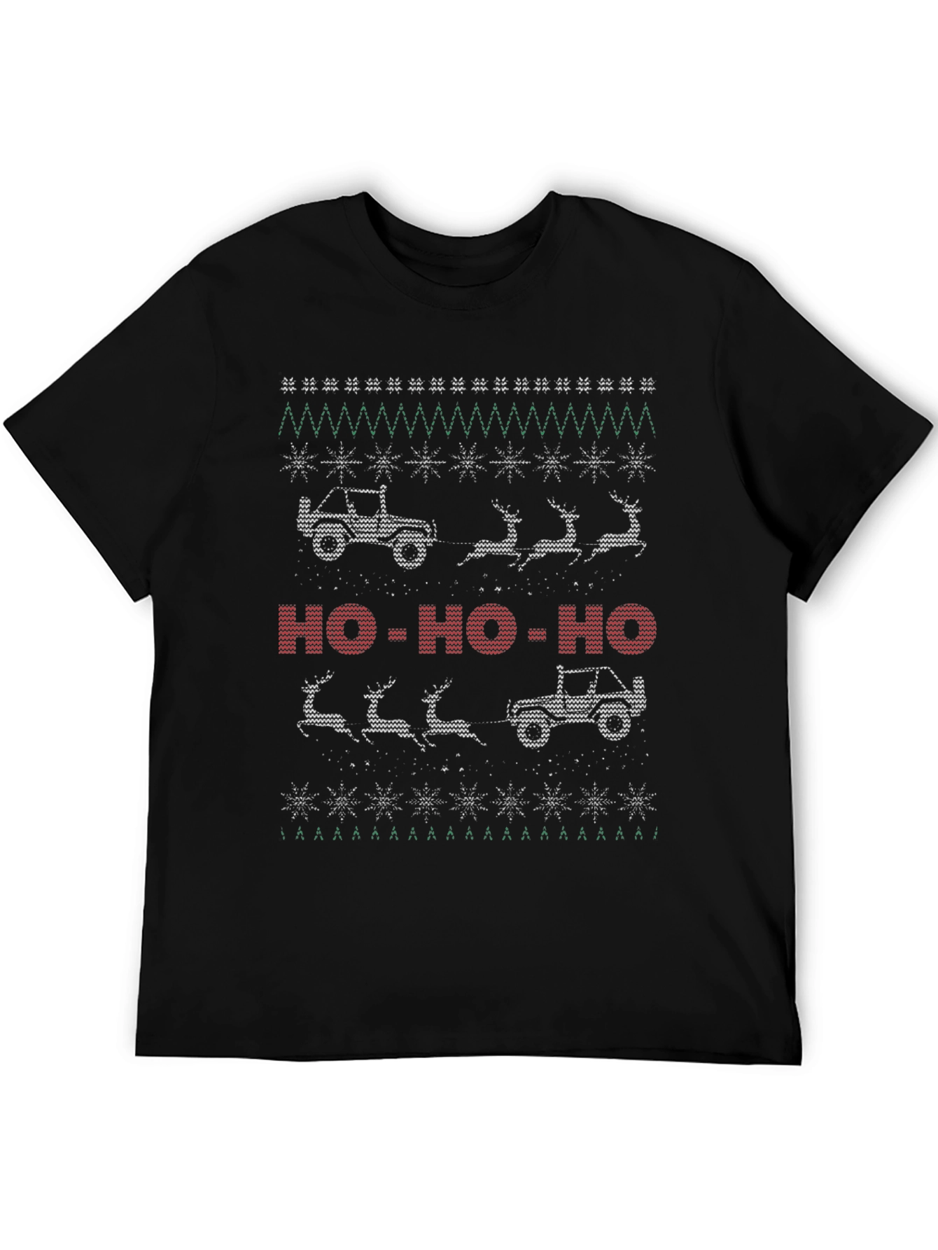 Christmas Jeep Reindeer T-Shirt Holiday Gift