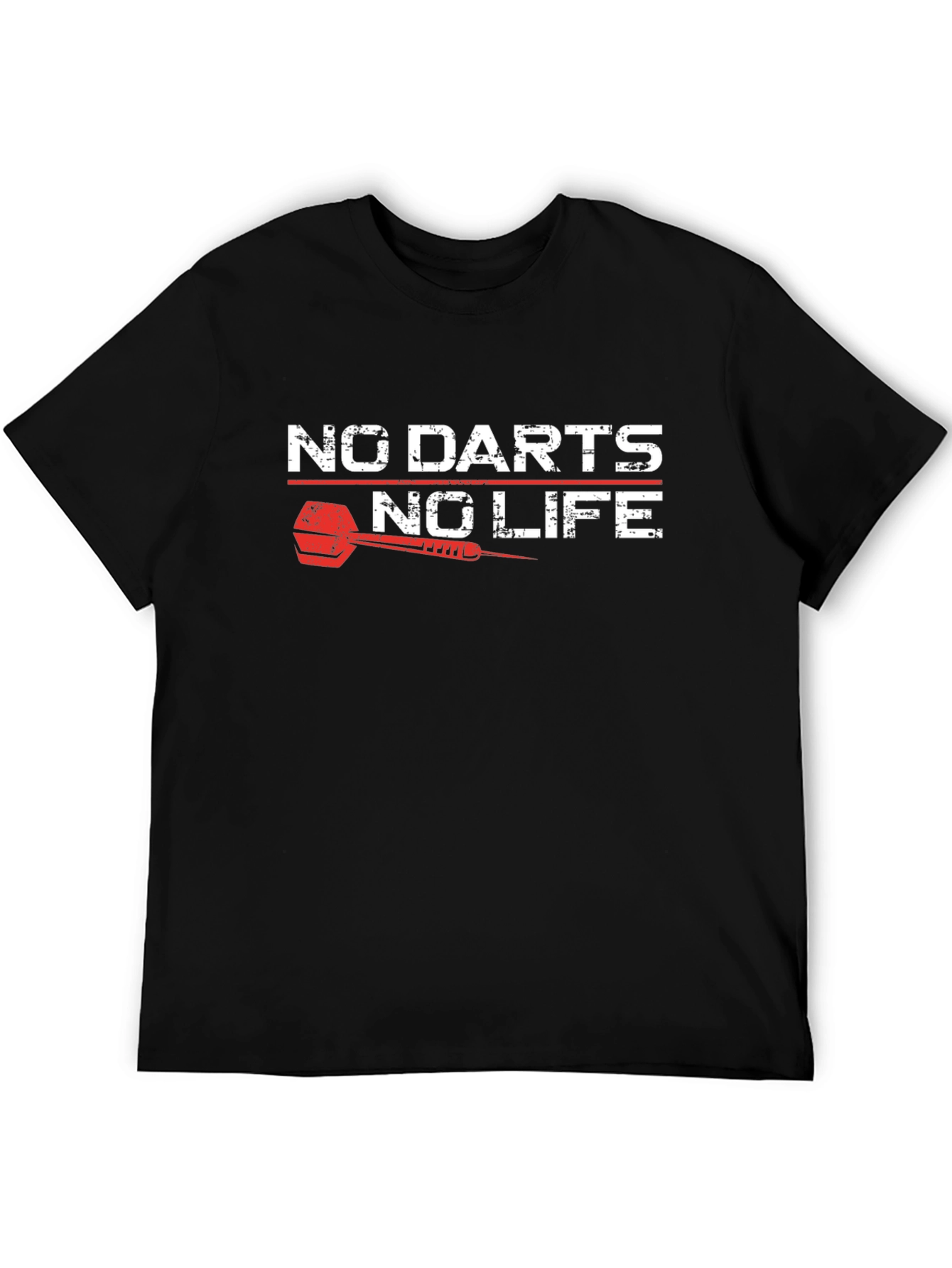 No Darts No Life Black T-Shirt