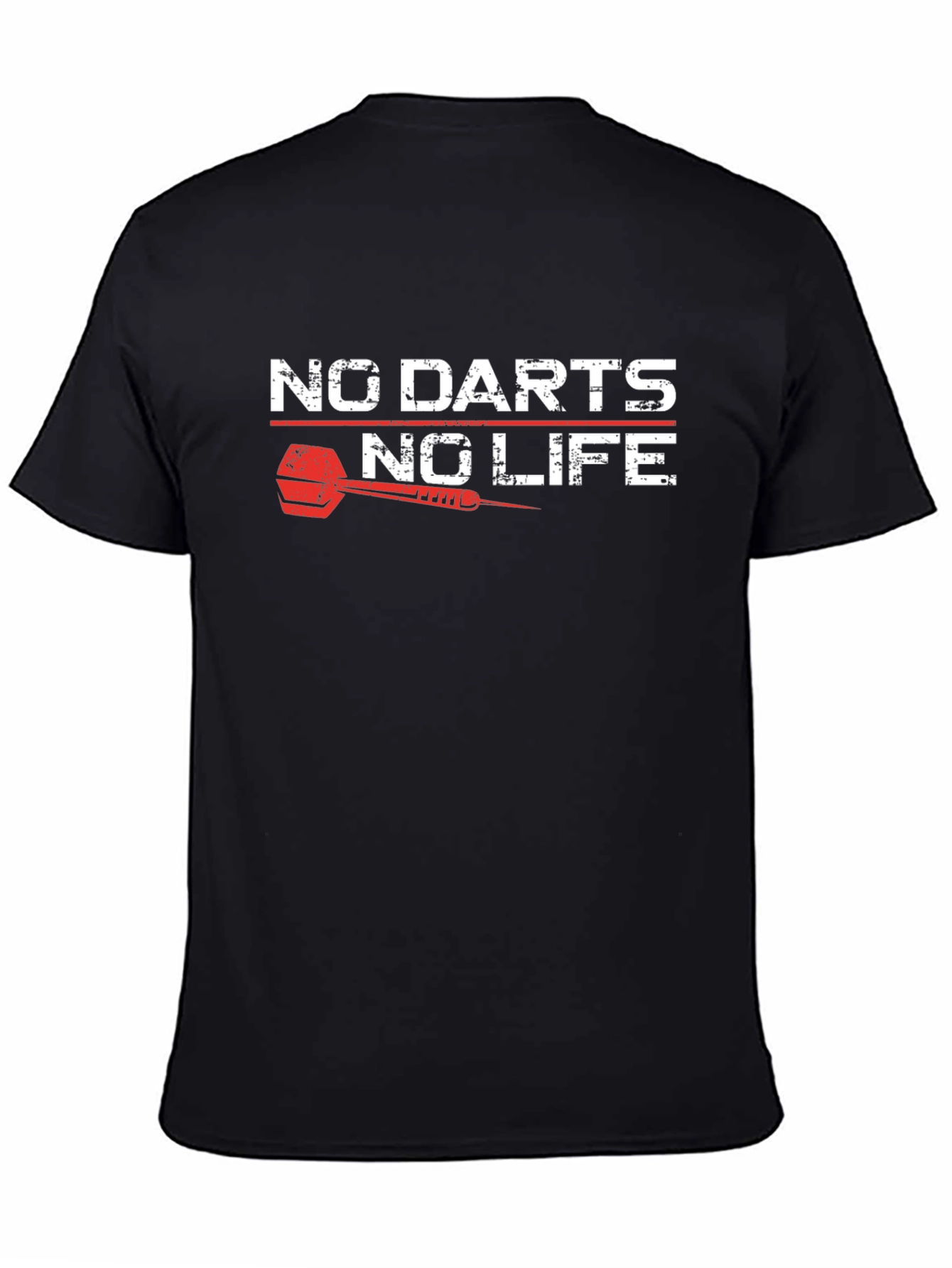 No Darts No Life Black T-Shirt