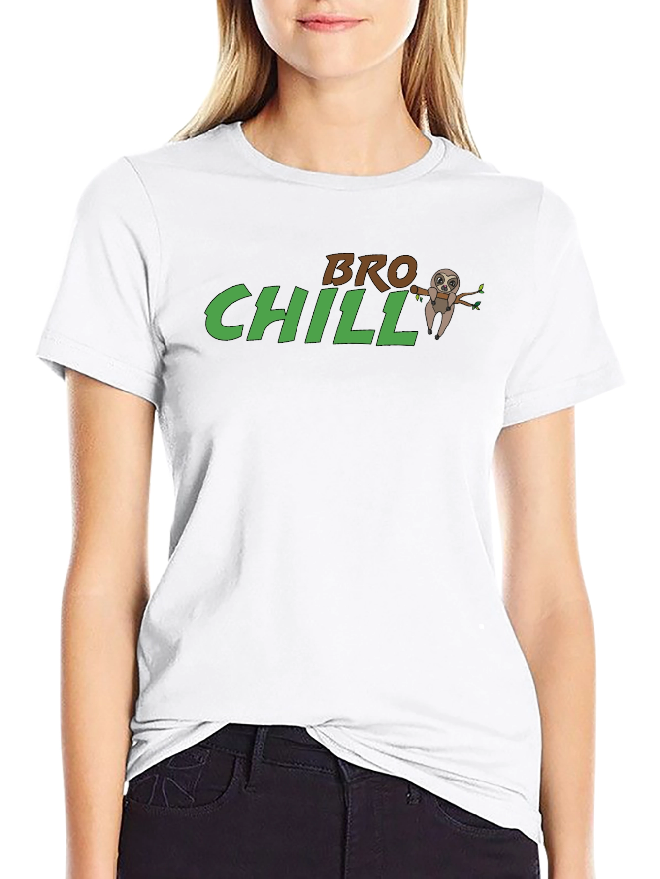 Bro Chill Sloth T-Shirt - Relaxed Casual Wear