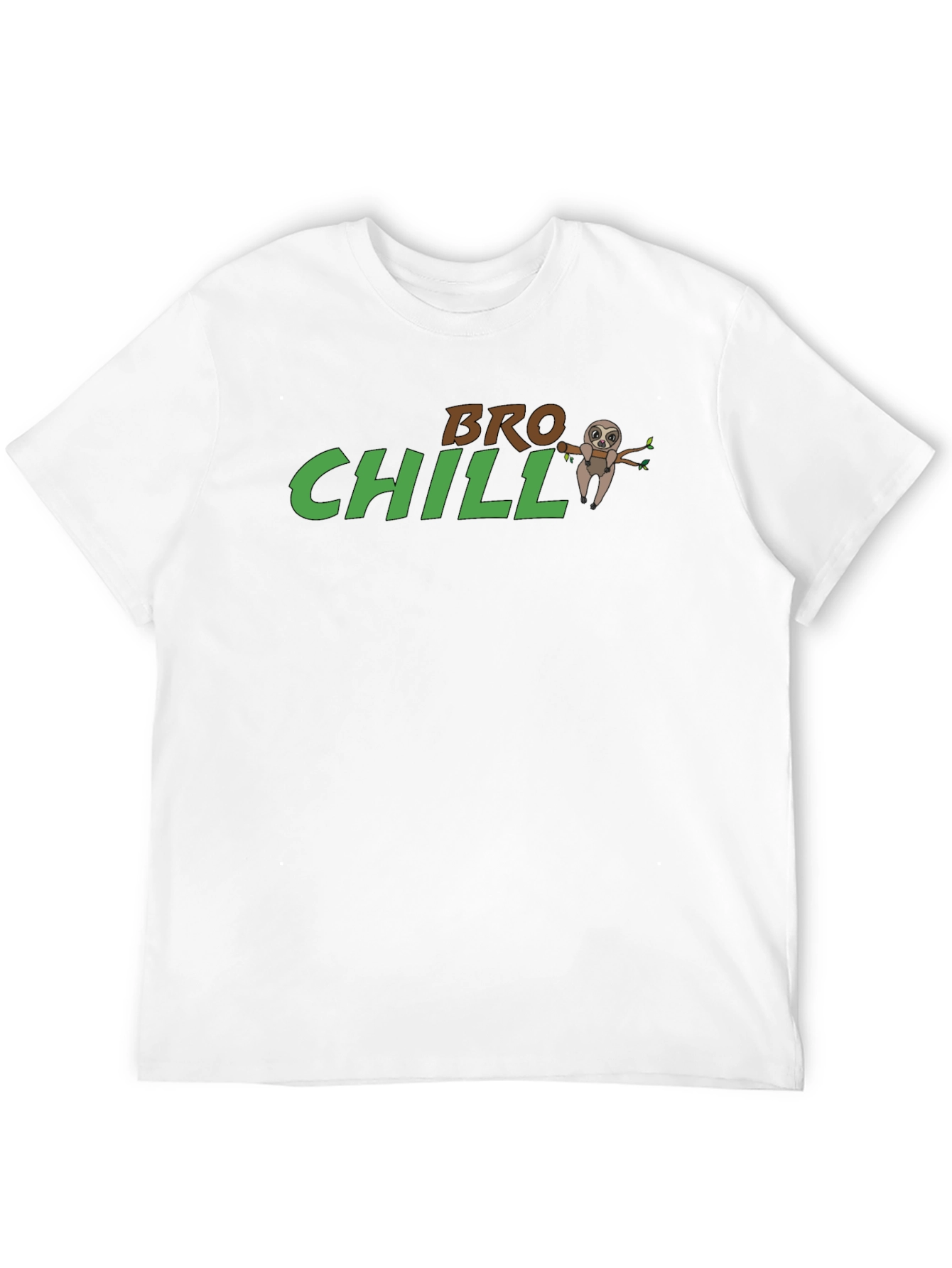 Bro Chill Sloth T-Shirt - Relaxed Casual Wear