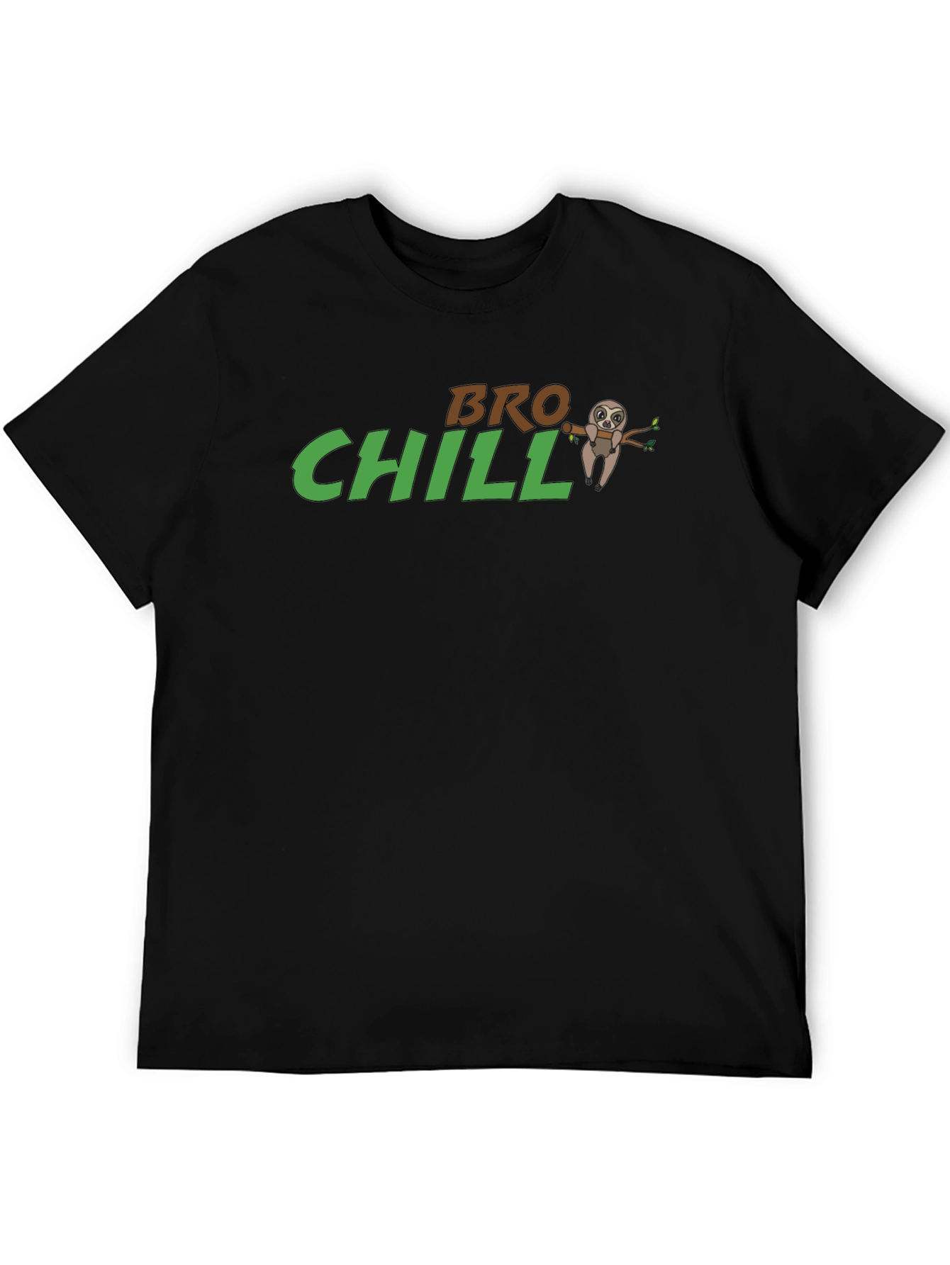 Bro Chill Sloth T-Shirt - Relaxed Casual Wear