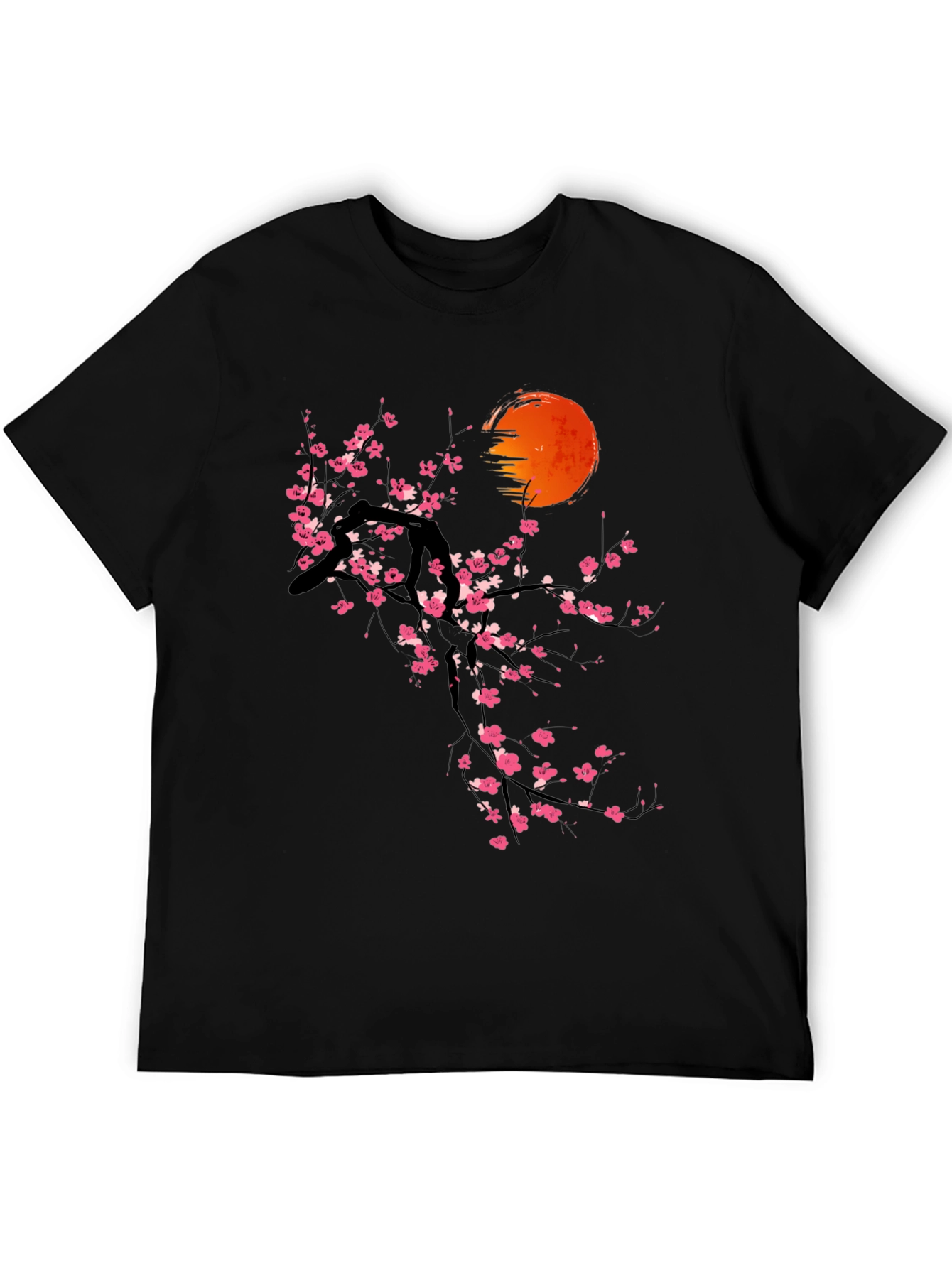 Cherry Blossom Sunset T-Shirt - Artistic Graphic Tee
