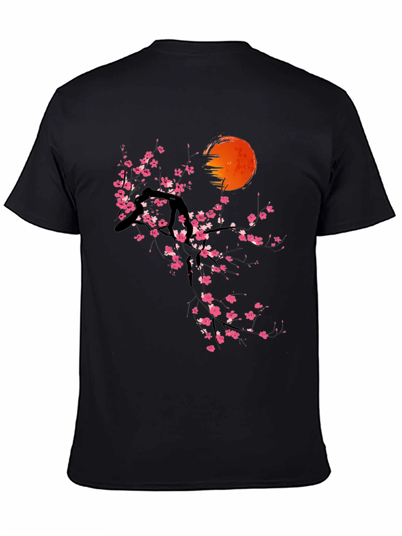 Cherry Blossom Sunset T-Shirt - Artistic Graphic Tee