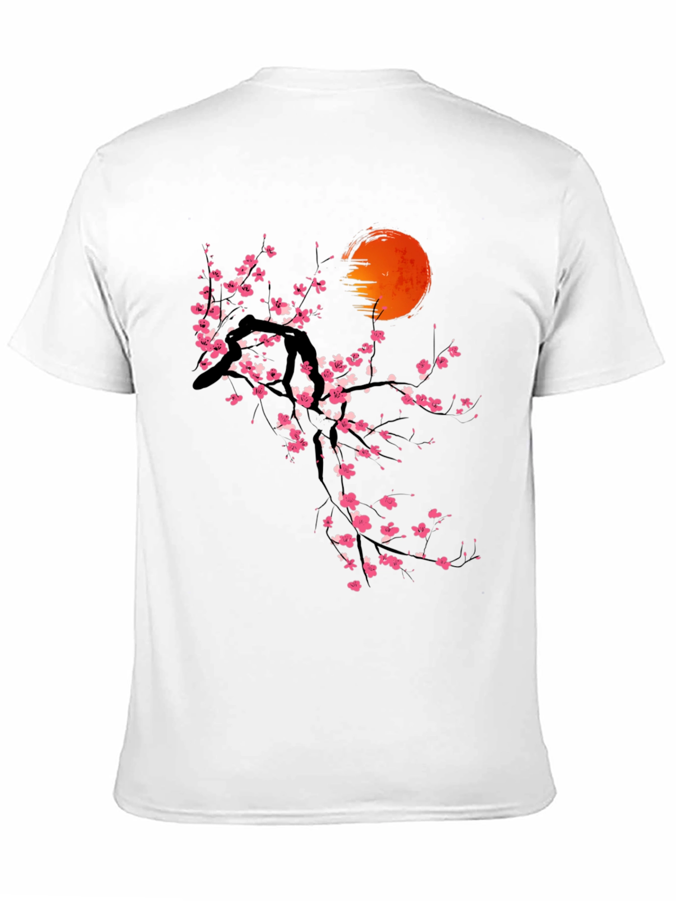 Cherry Blossom Sunset T-Shirt - Artistic Graphic Tee