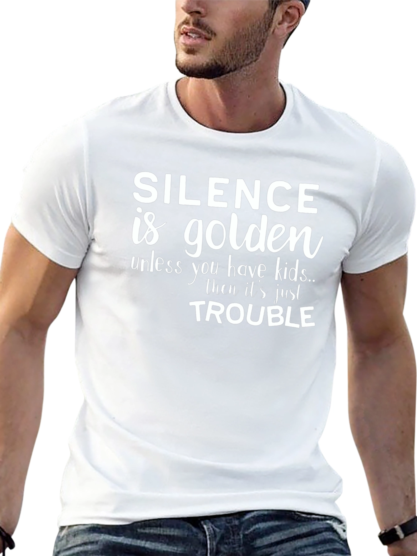 Silence is Golden Novelty Graphic Tee