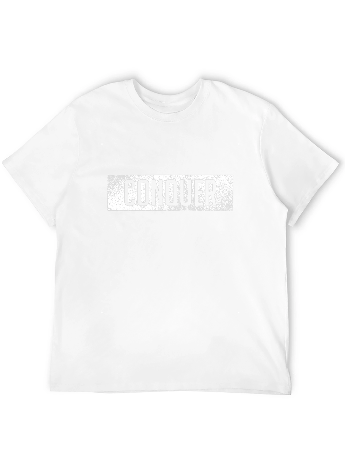 Conquer Black T-Shirt - Distressed Graphic Tee