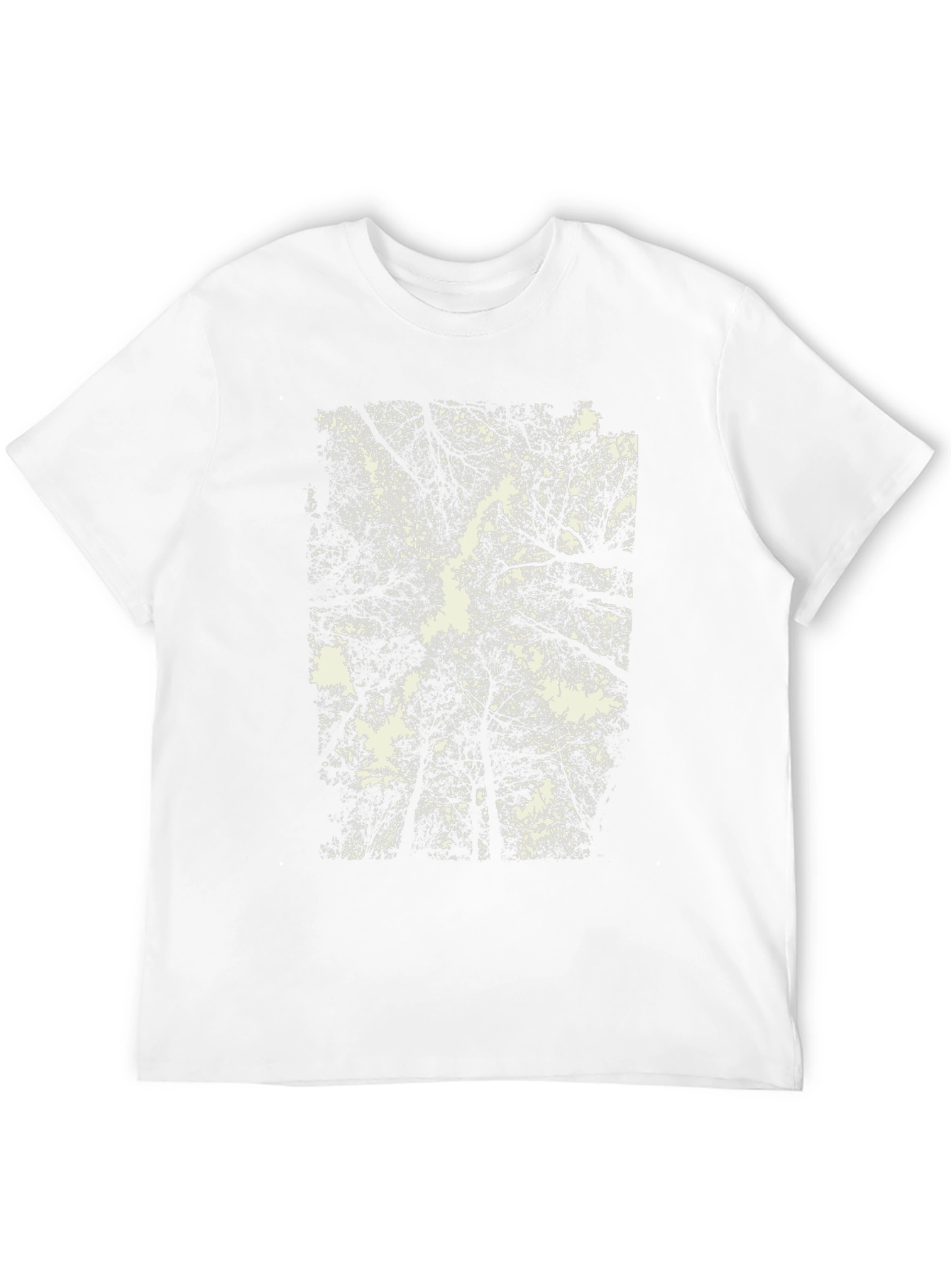 Abstract Forest Canopy Graphic Tee - Black