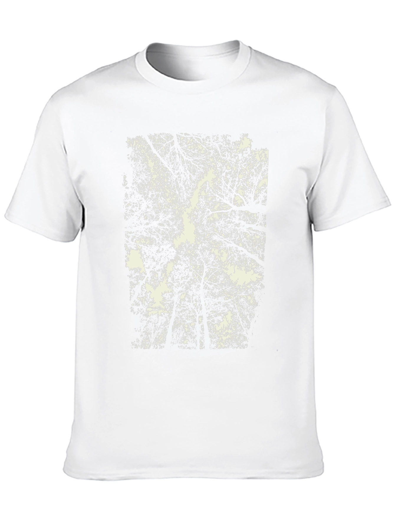 Abstract Forest Canopy Graphic Tee - Black