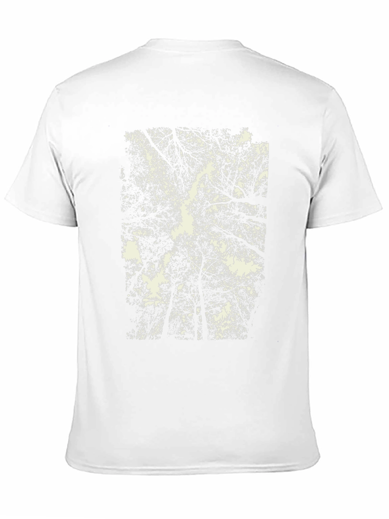 Abstract Forest Canopy Graphic Tee - Black