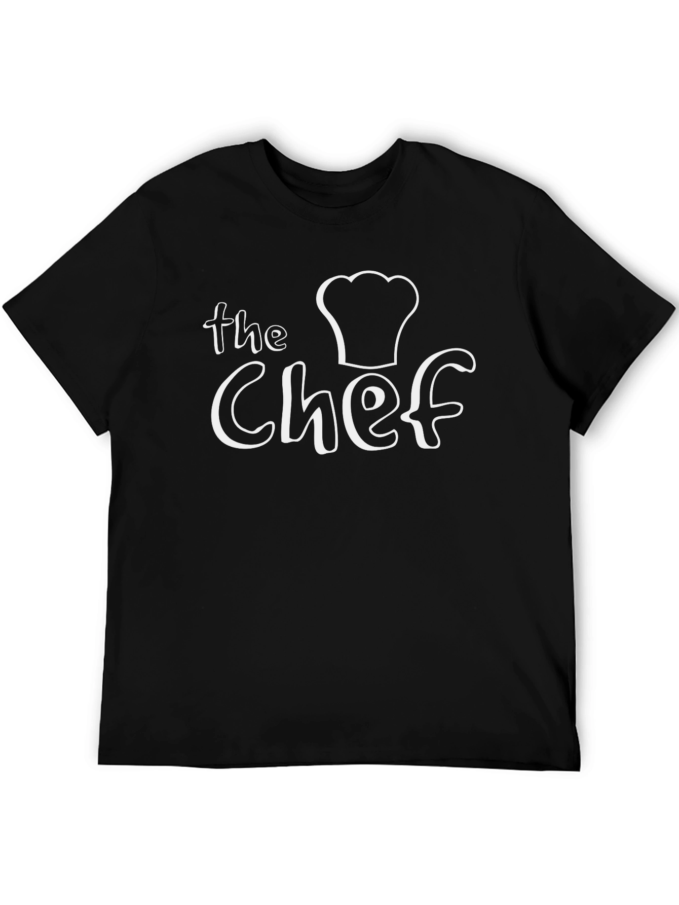 The Chef T-Shirt - Black Cotton Crew Neck Tee