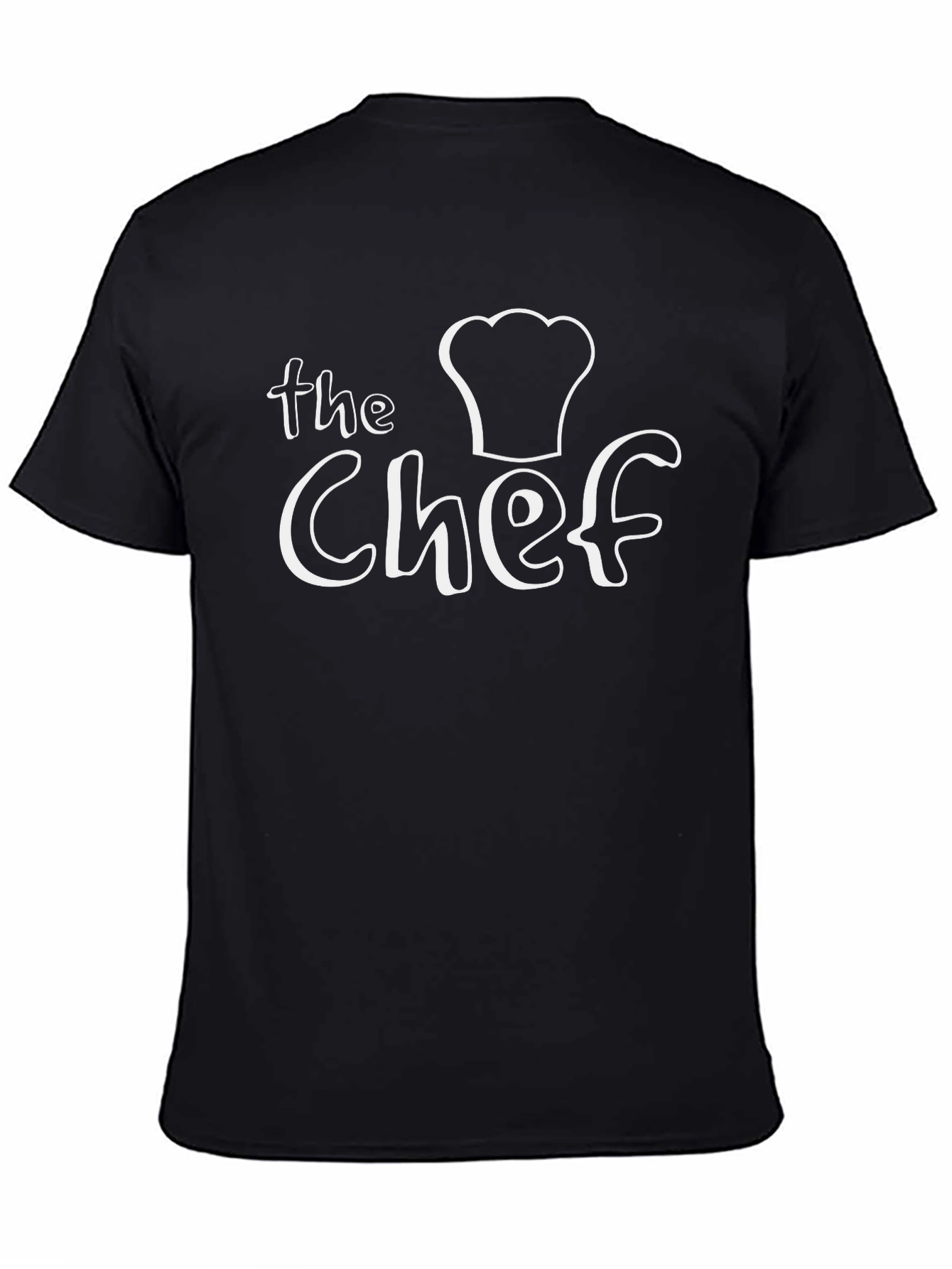 The Chef T-Shirt - Black Cotton Crew Neck Tee