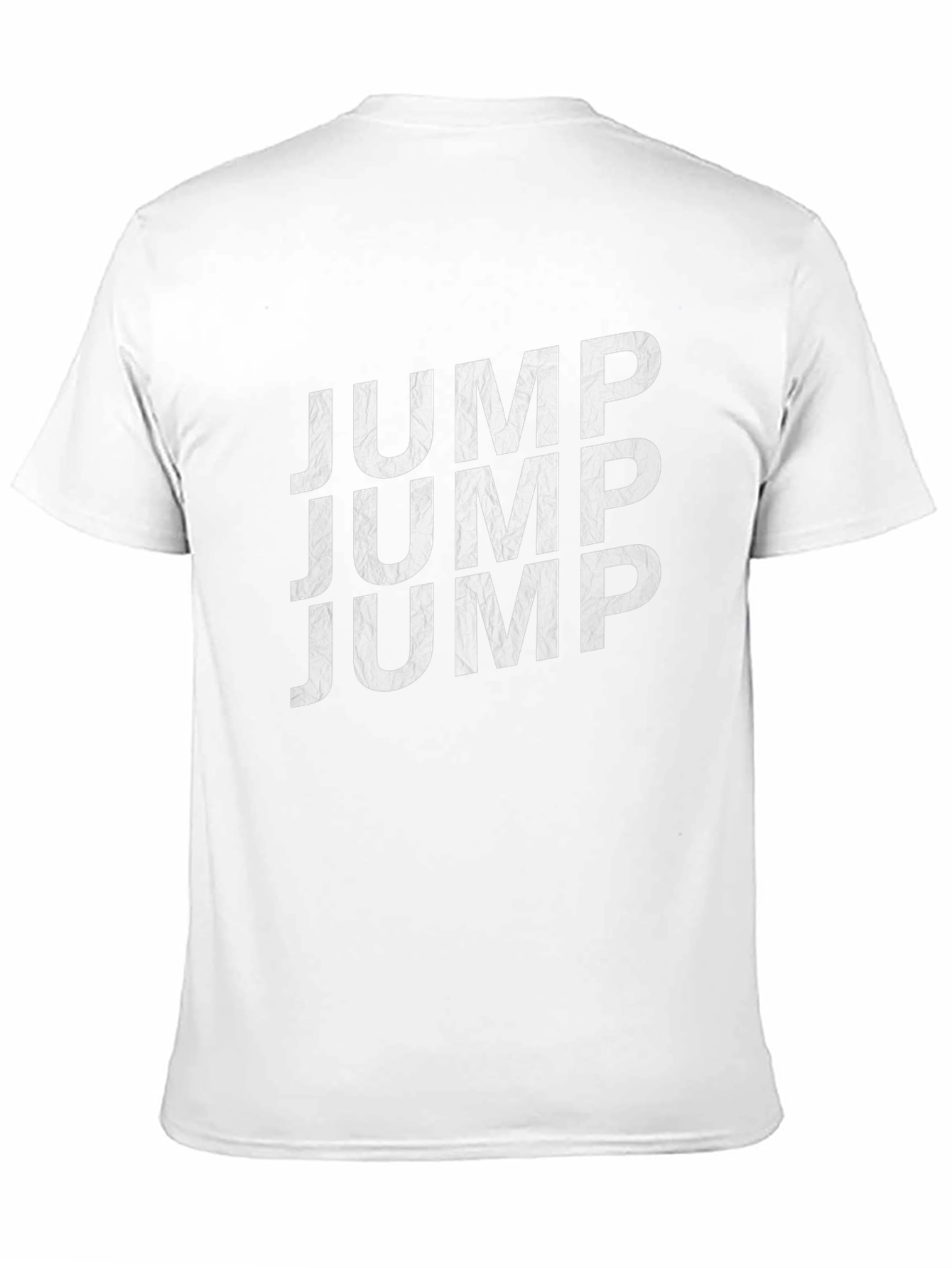 Jump Text Black Cotton Crew Neck Tee