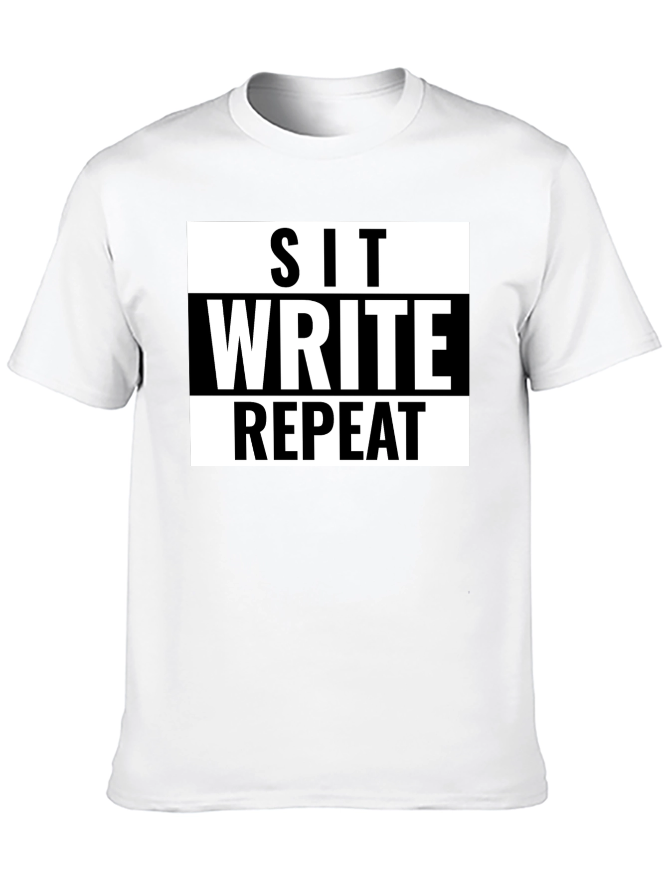 Sit Write Repeat Graphic Tee - Writers T-Shirt