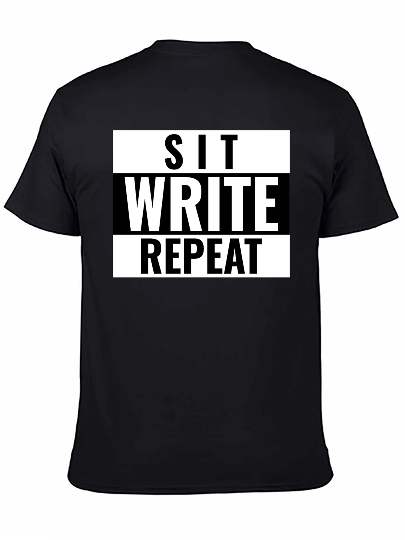 Sit Write Repeat Graphic Tee - Writers T-Shirt