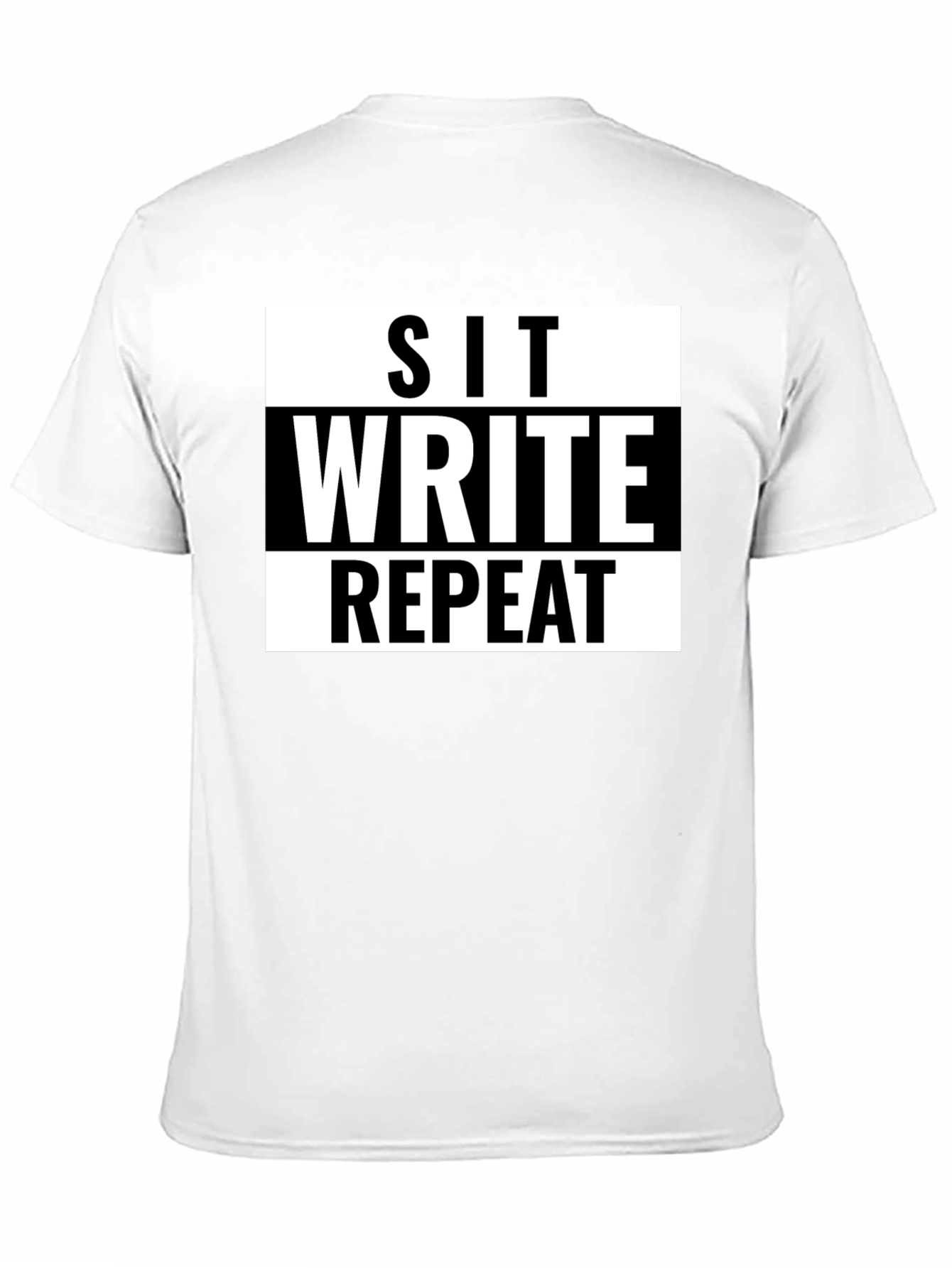 Sit Write Repeat Graphic Tee - Writers T-Shirt