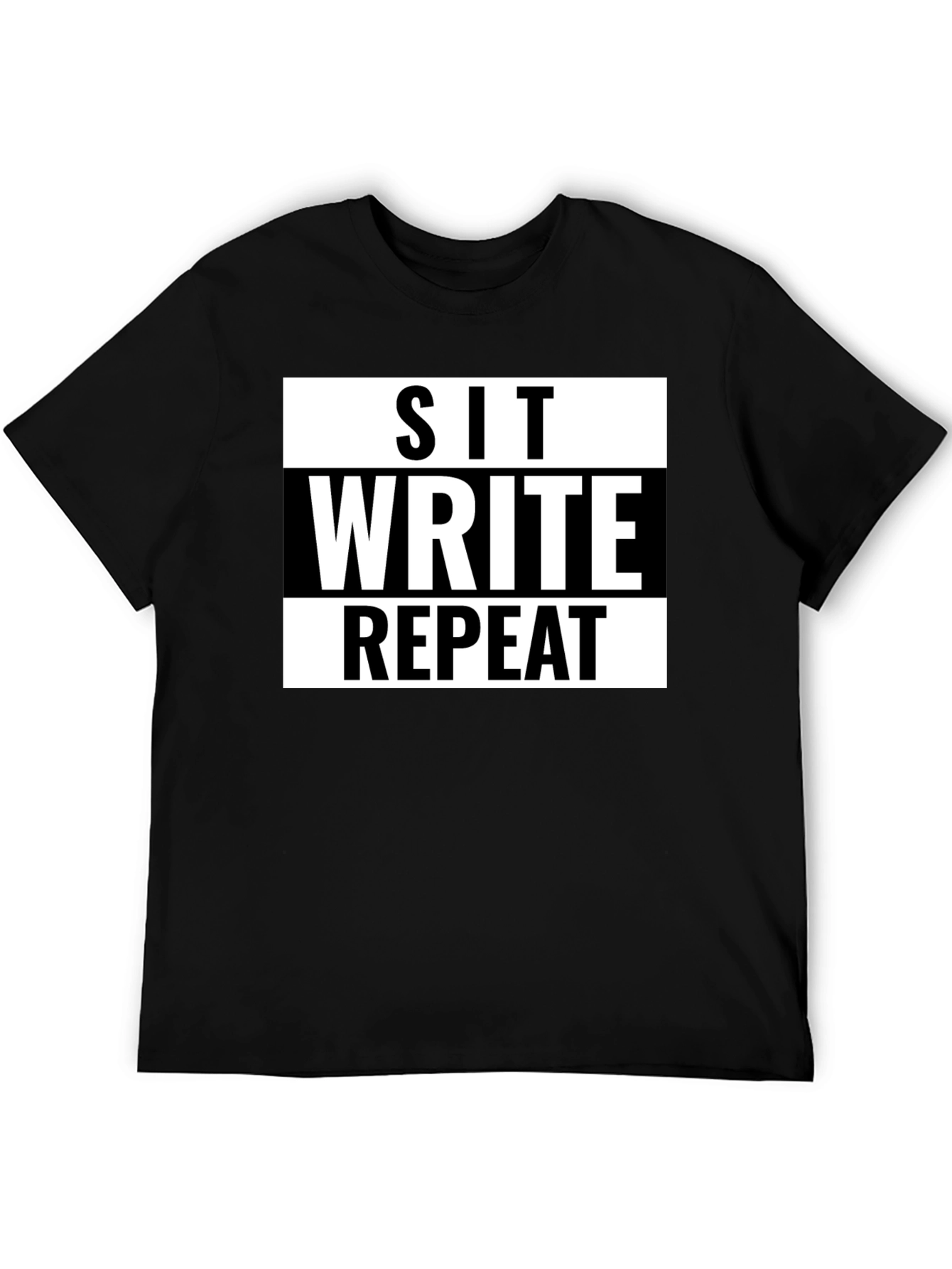 Sit Write Repeat Graphic Tee - Writers T-Shirt