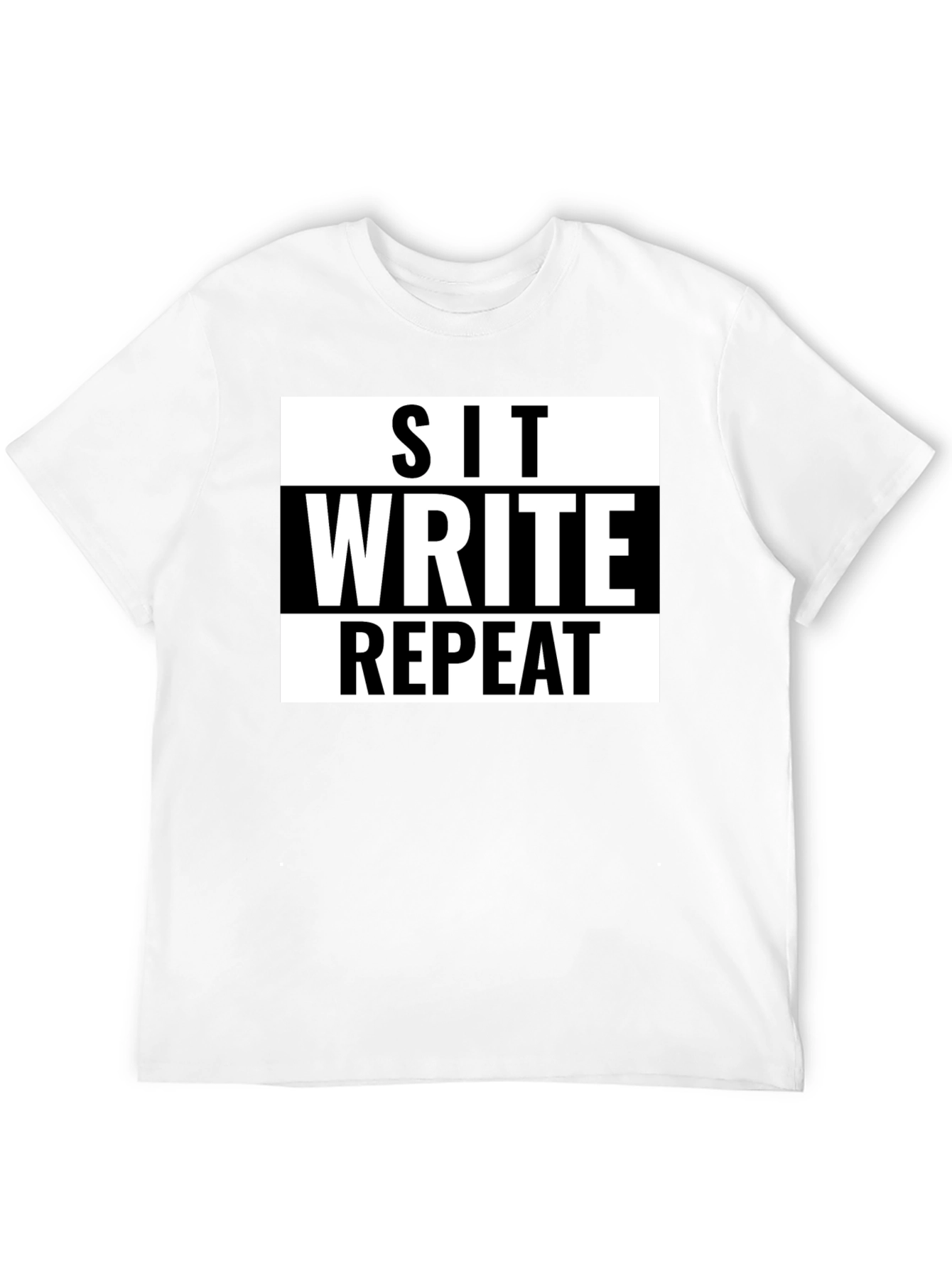 Sit Write Repeat Graphic Tee - Writers T-Shirt