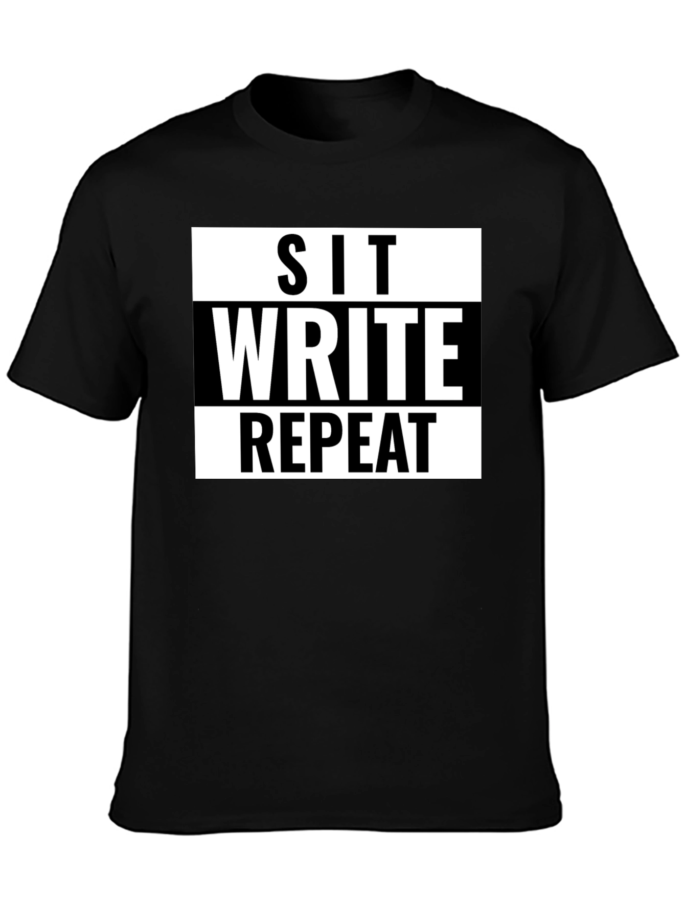 Sit Write Repeat Graphic Tee - Writers T-Shirt