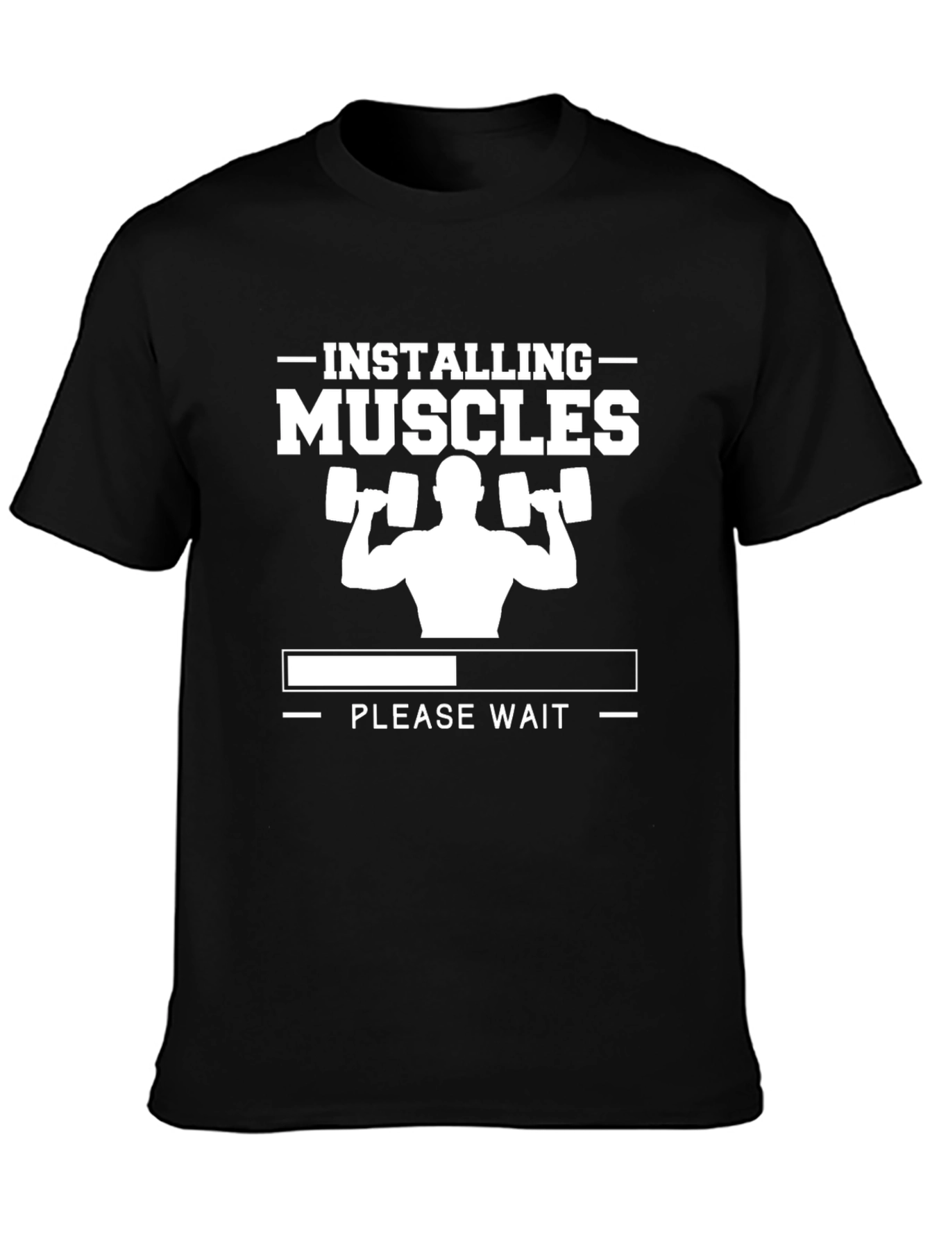 Installing Muscles Funny Gym T-Shirt