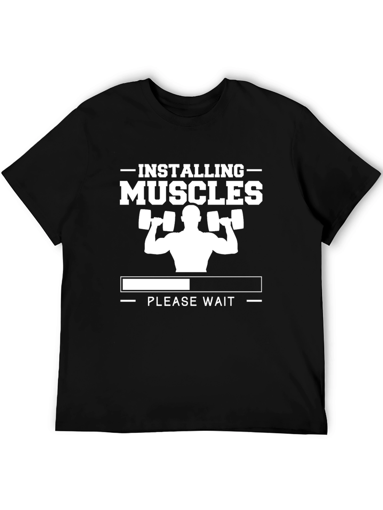 Installing Muscles Funny Gym T-Shirt