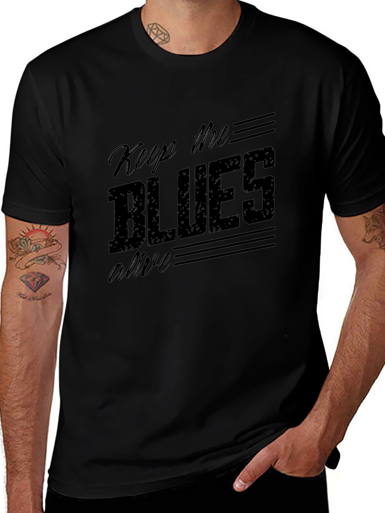Keep the Blues Alive Graphic T-Shirt