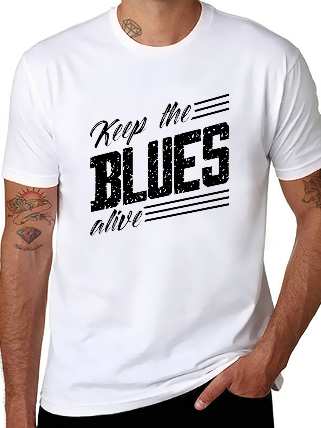 Keep the Blues Alive Graphic T-Shirt