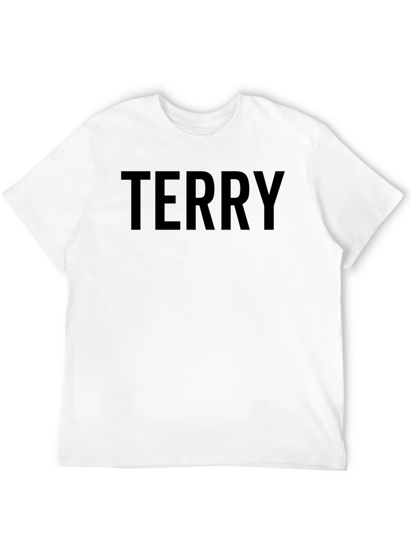 Terry Black T-Shirt - Custom Name Tee