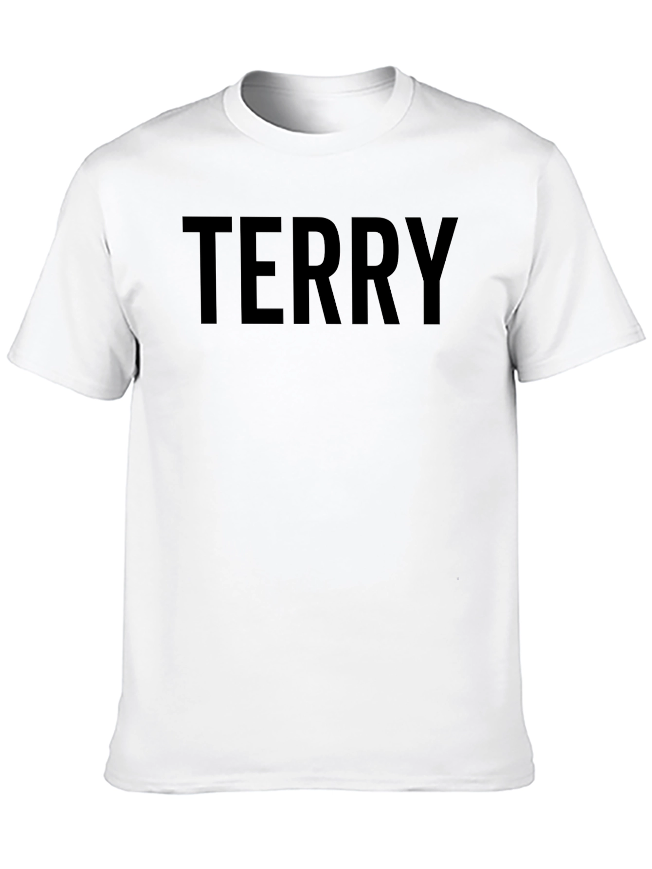 Terry Black T-Shirt - Custom Name Tee