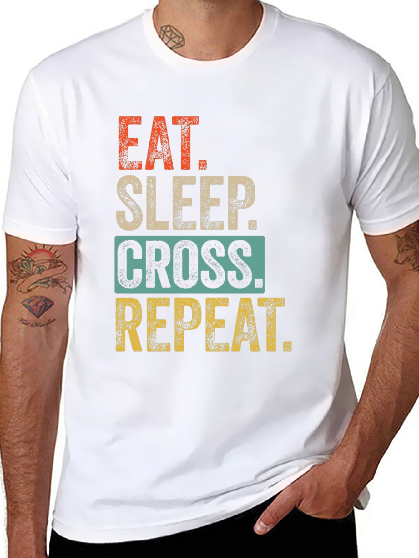 Eat Sleep Cross Repeat T-Shirt