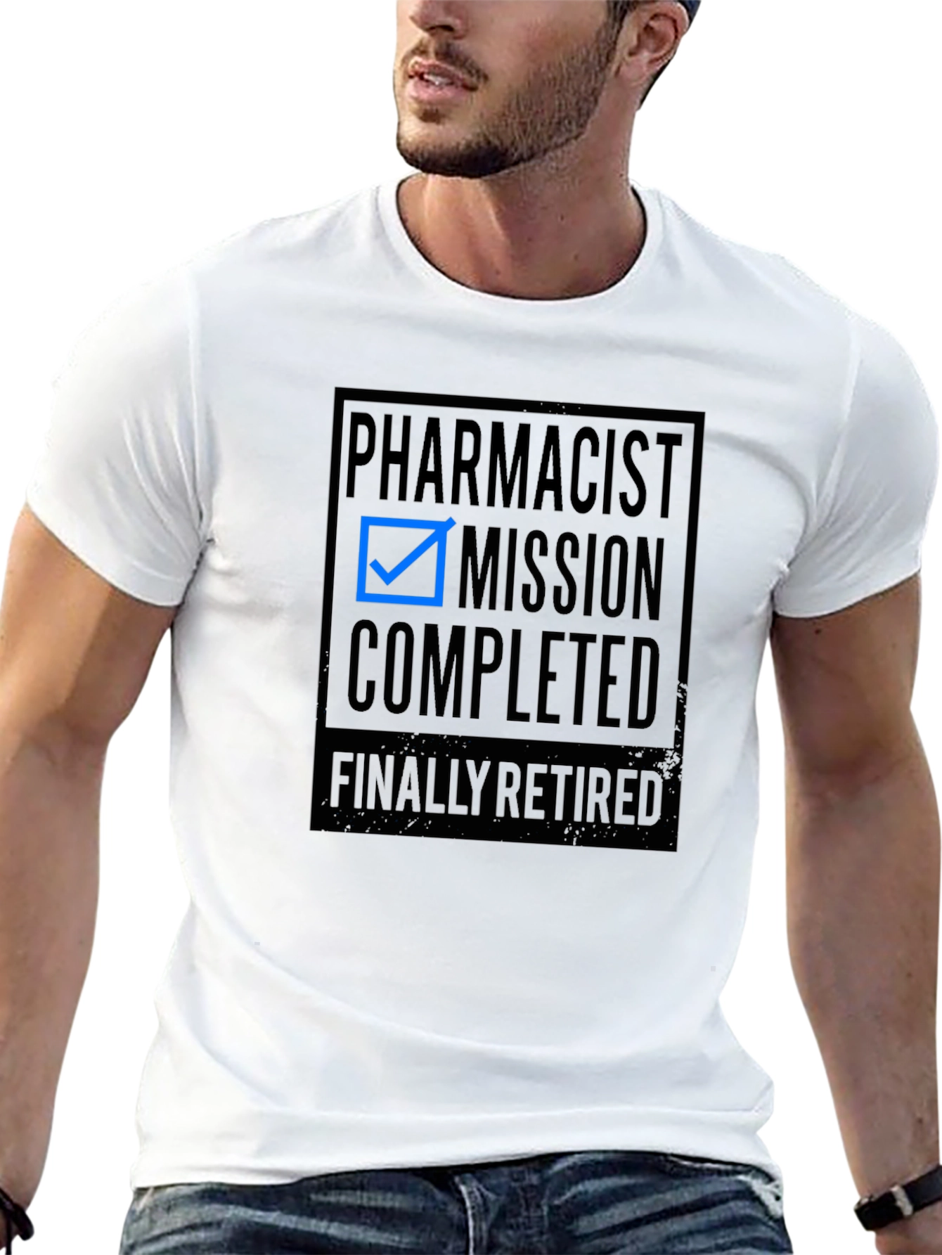 Pharmacist Mission Completed Retired Black T-Shirt