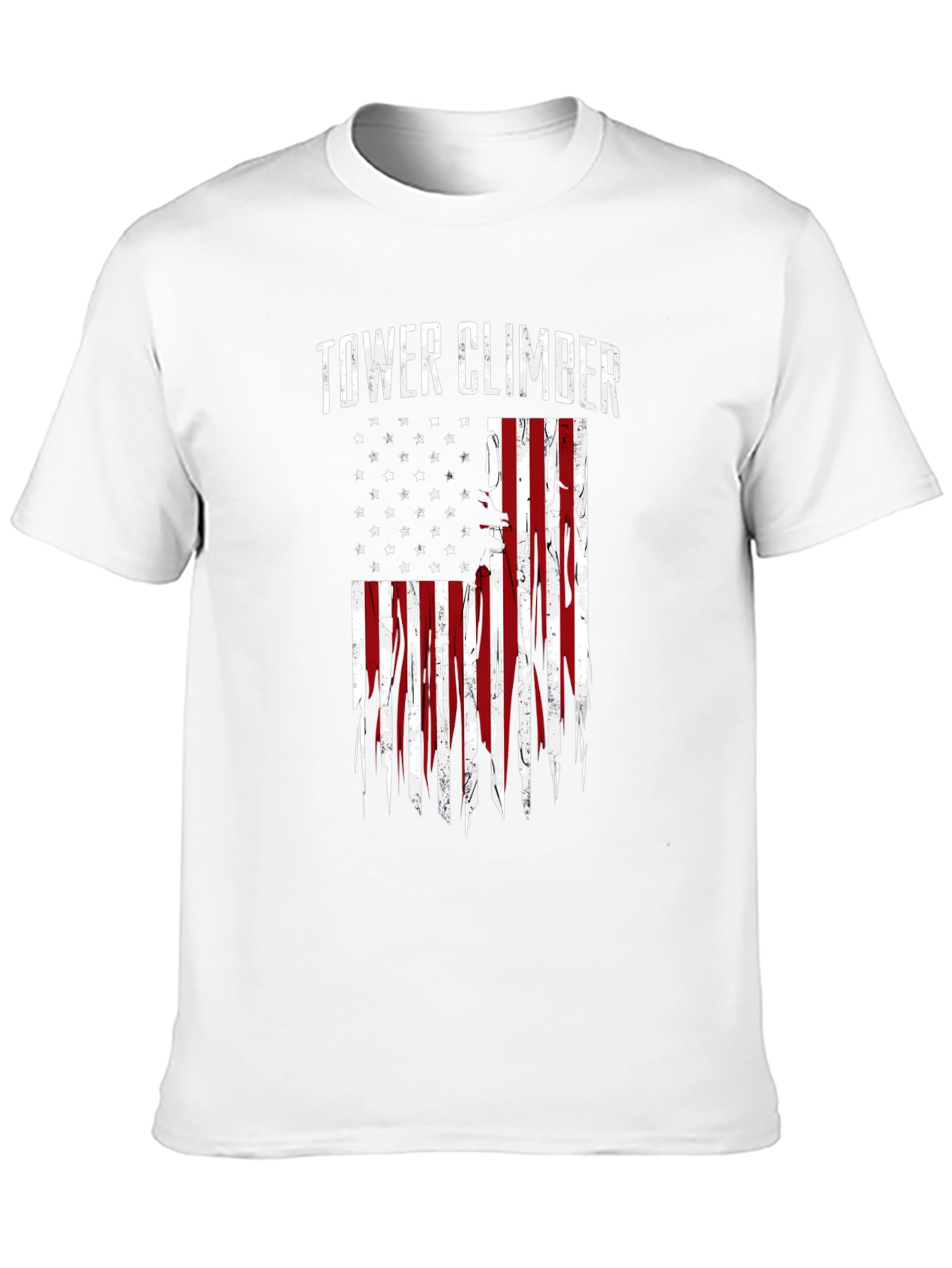 Tower Climber American Flag Graphic Tee