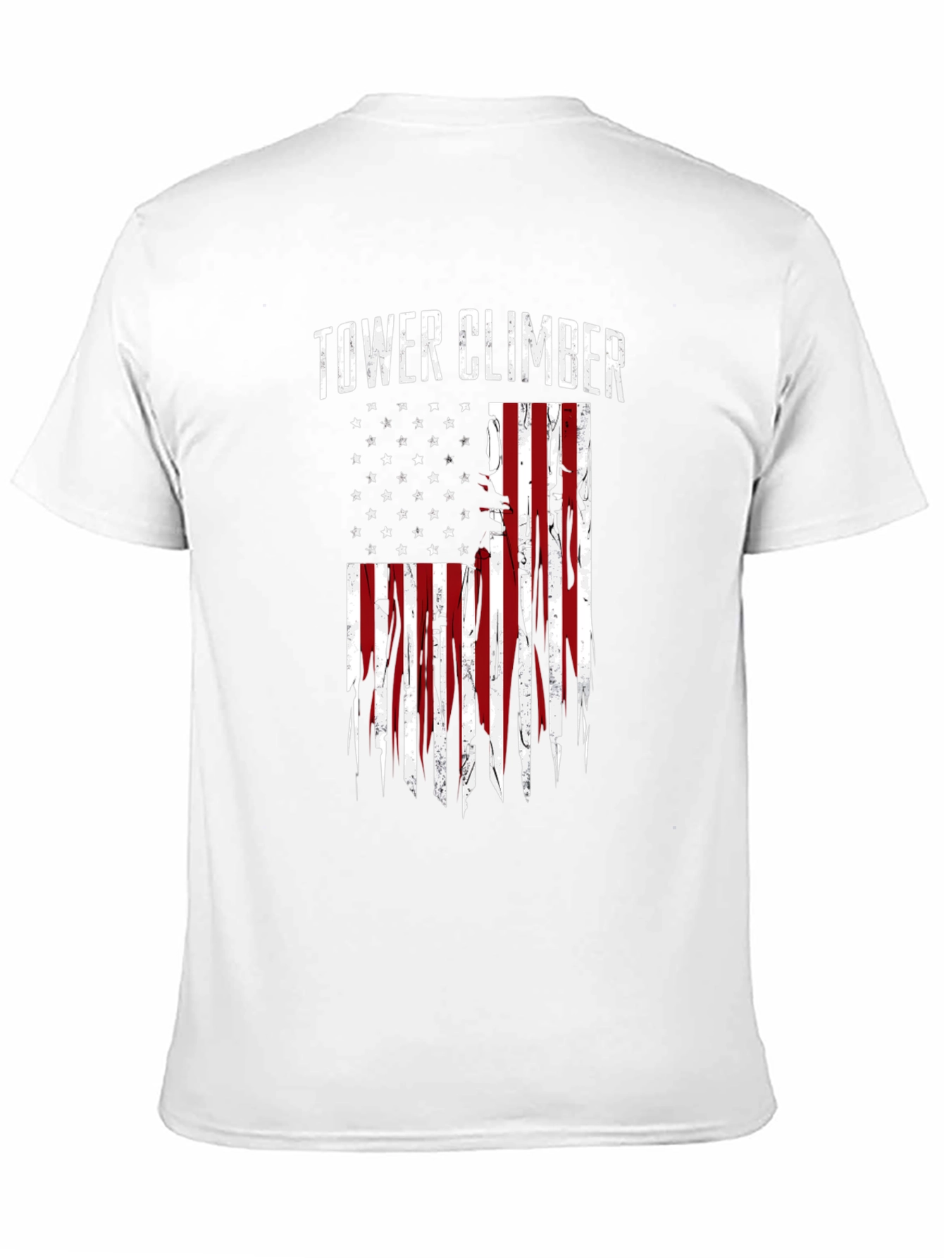Tower Climber American Flag Graphic Tee