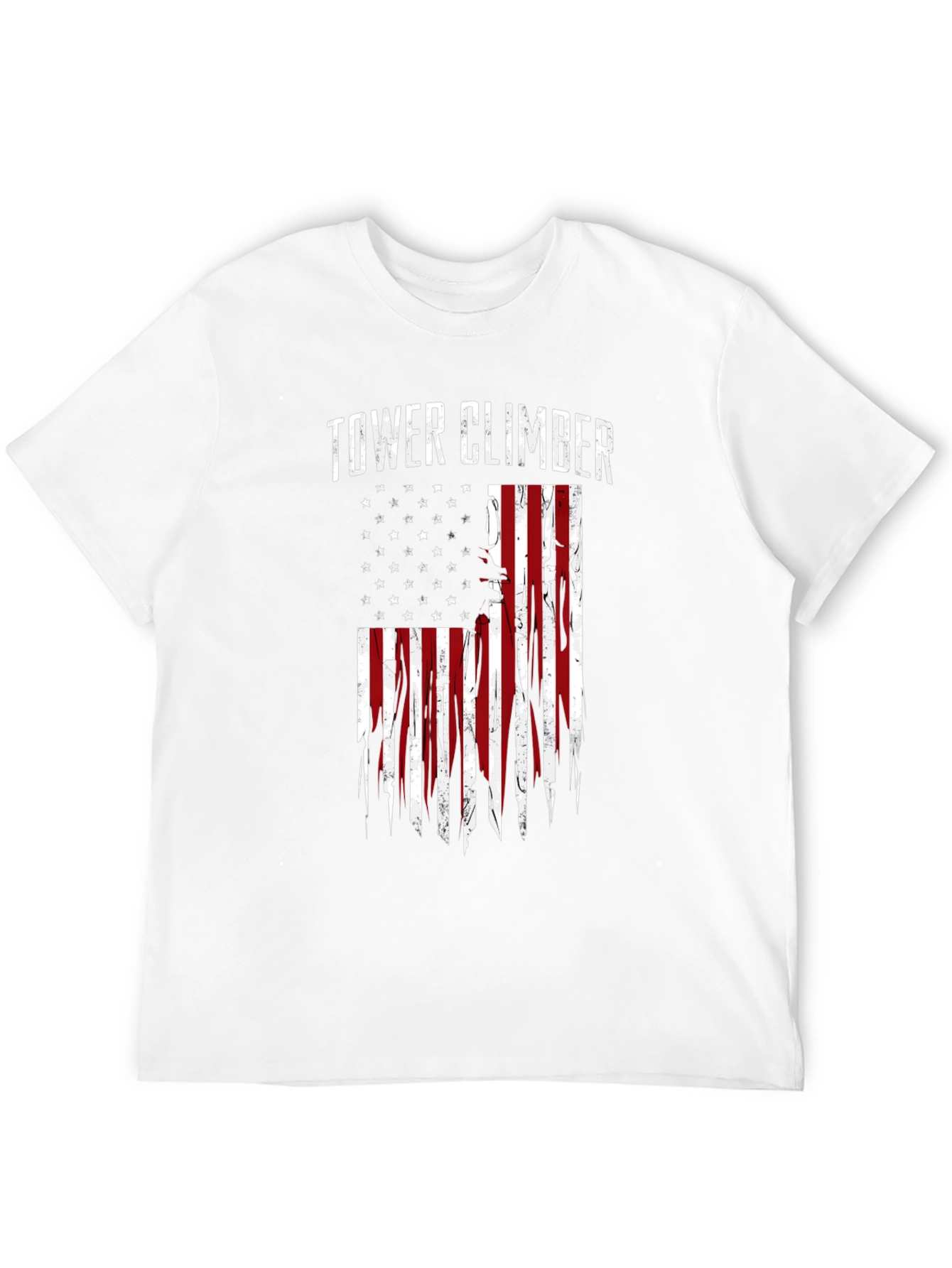 Tower Climber American Flag Graphic Tee