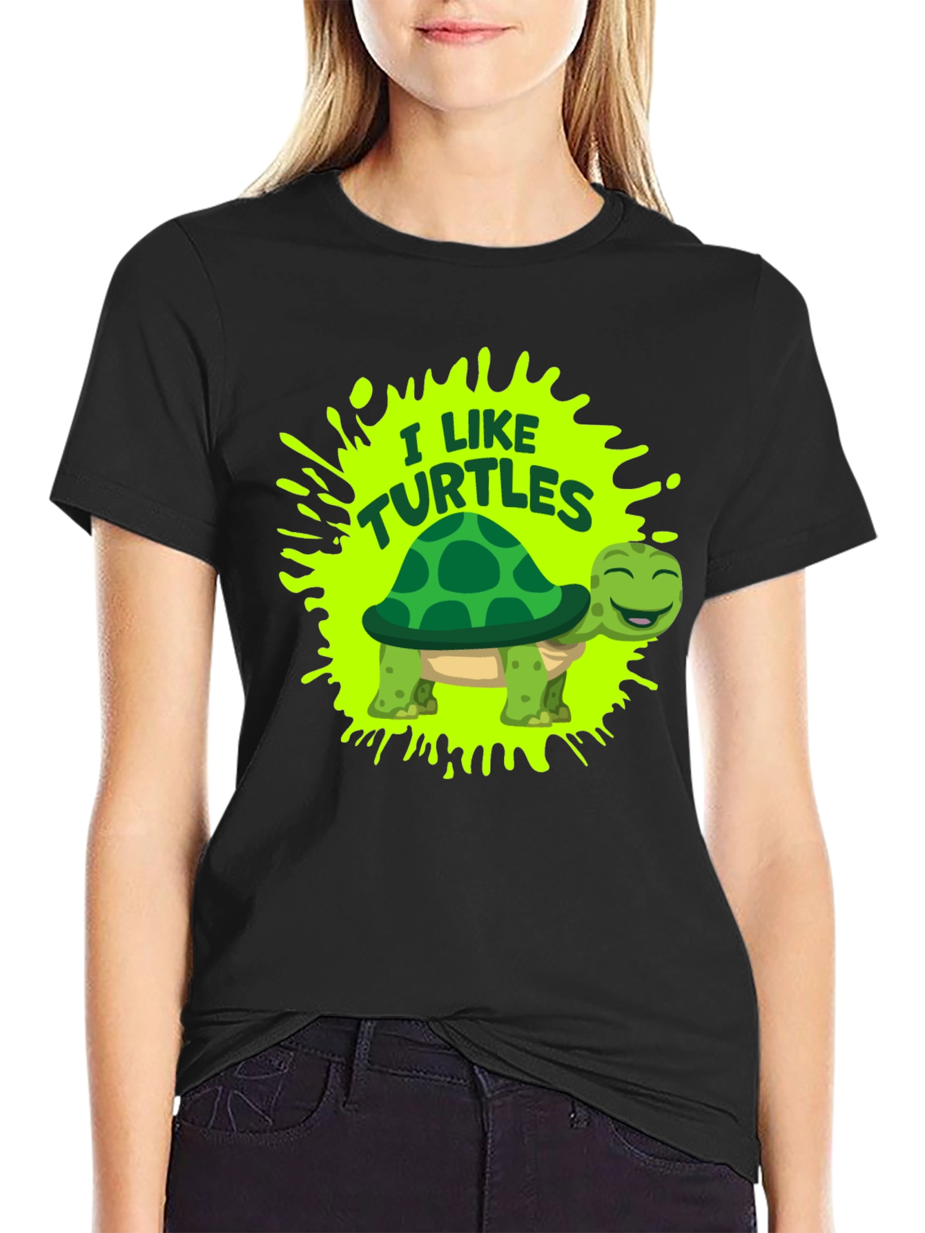 I Like Turtles Graphic Tee - Fun Novelty T-Shirt
