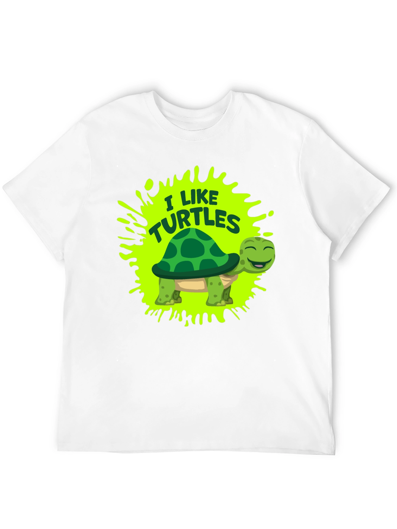I Like Turtles Graphic Tee - Fun Novelty T-Shirt