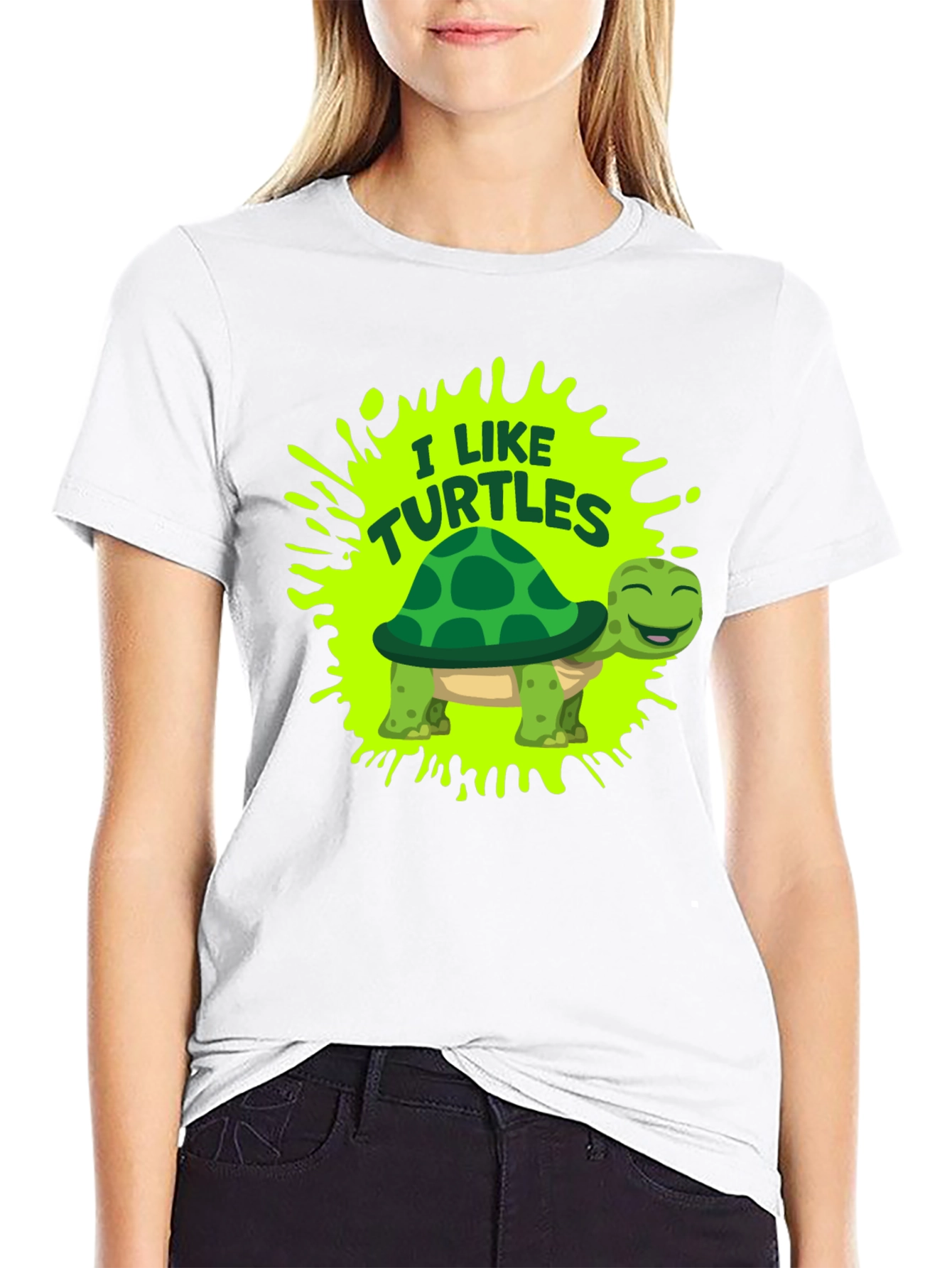 I Like Turtles Graphic Tee - Fun Novelty T-Shirt