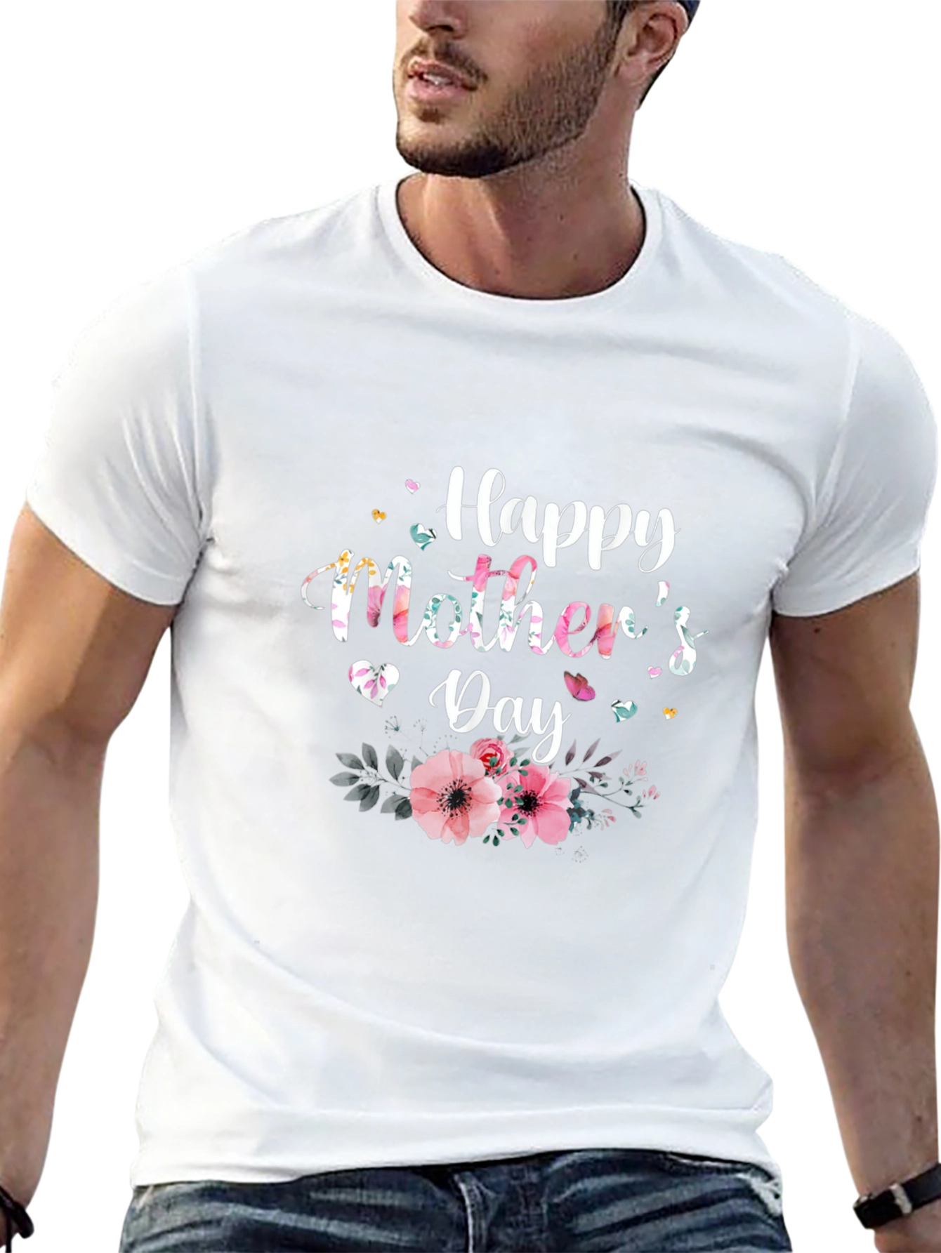 Happy Mothers Day Floral T-Shirt